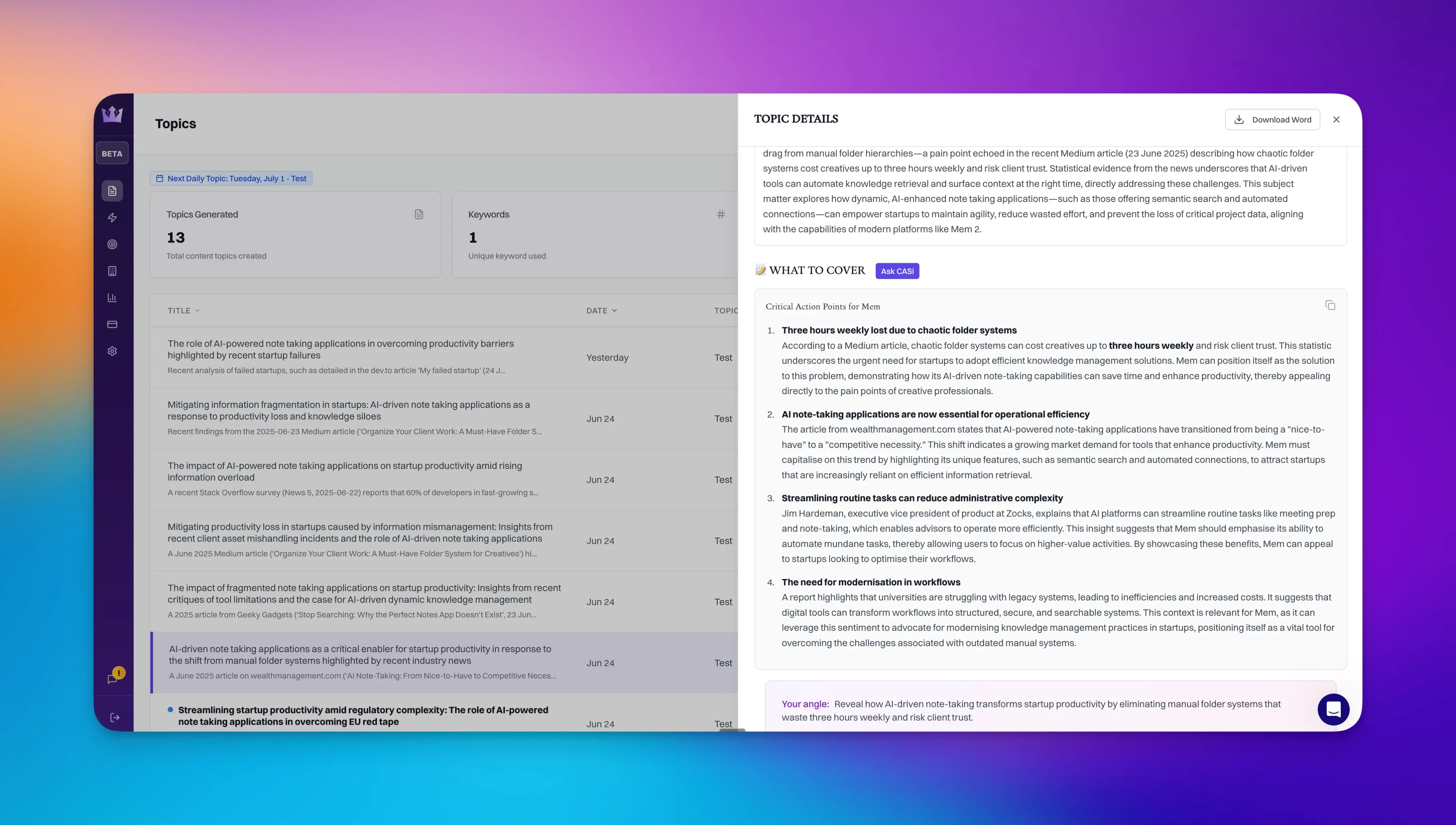 CASi Scout by Cntent