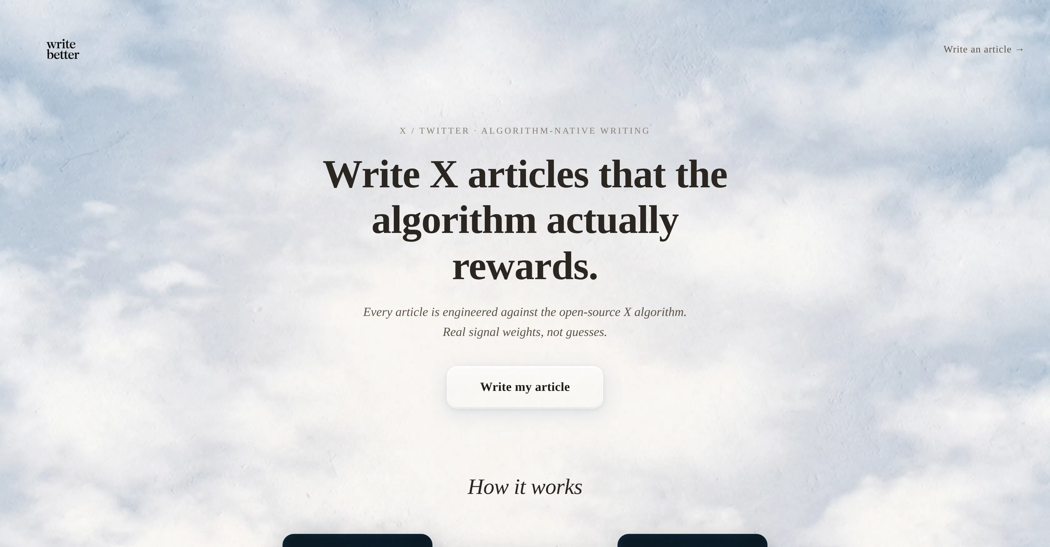 write better  X articles