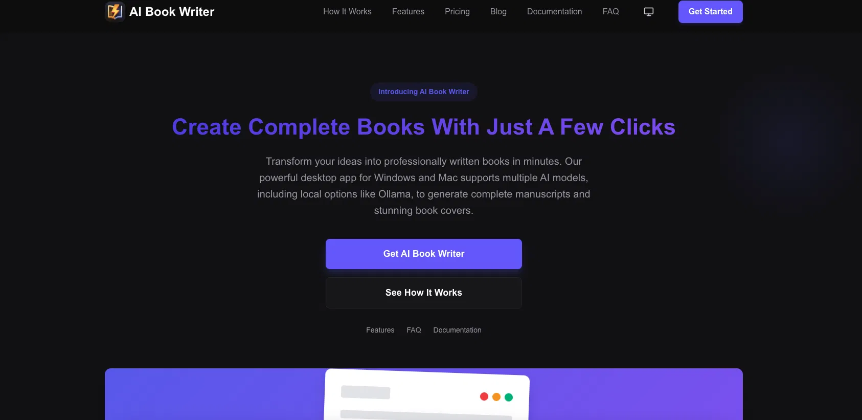 AI Book Writer screenshot