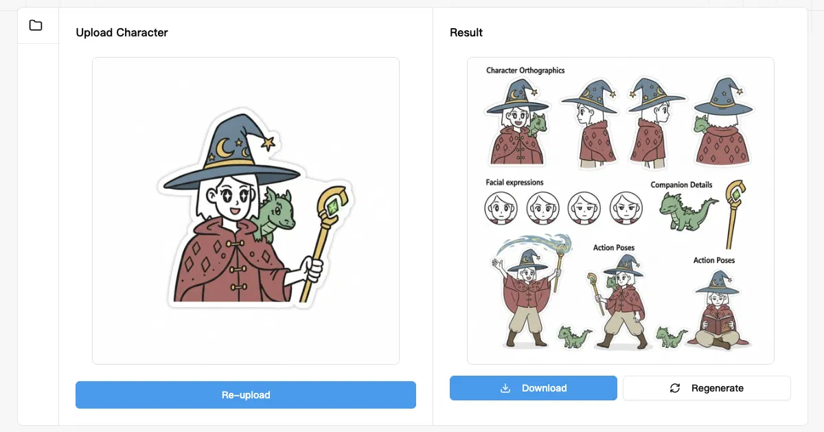 AI Character Generator - CharacterGen screenshot