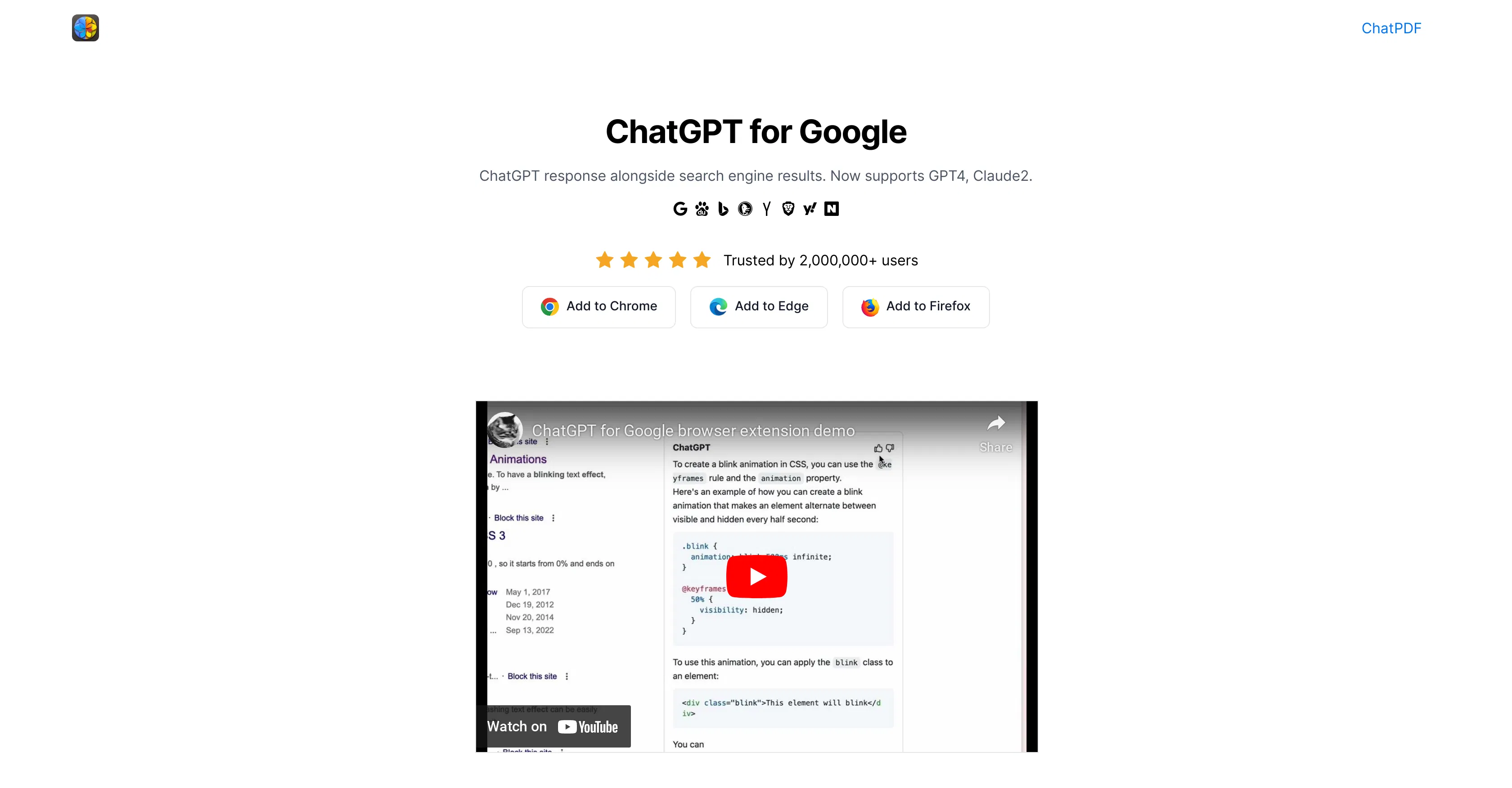 AI Chat for Search screenshot