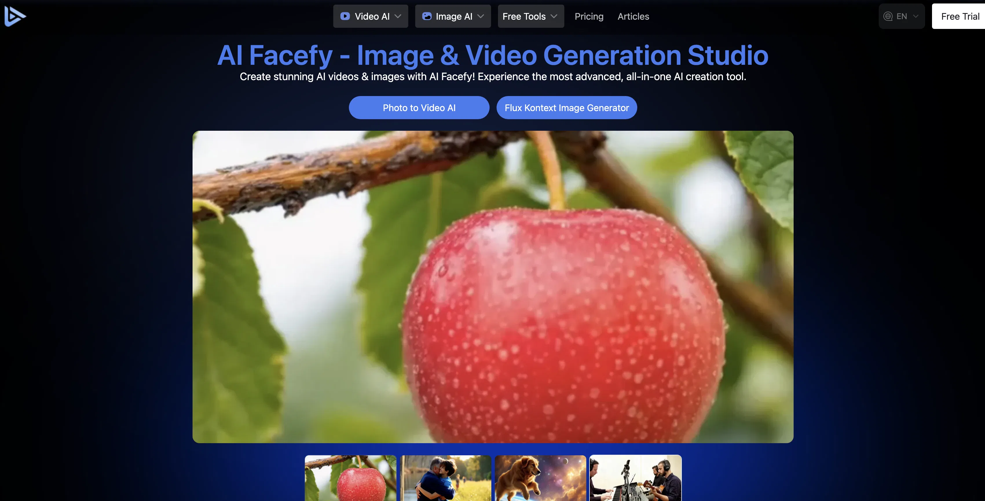 AI Facefy | AI Kissing Video Generator screenshot