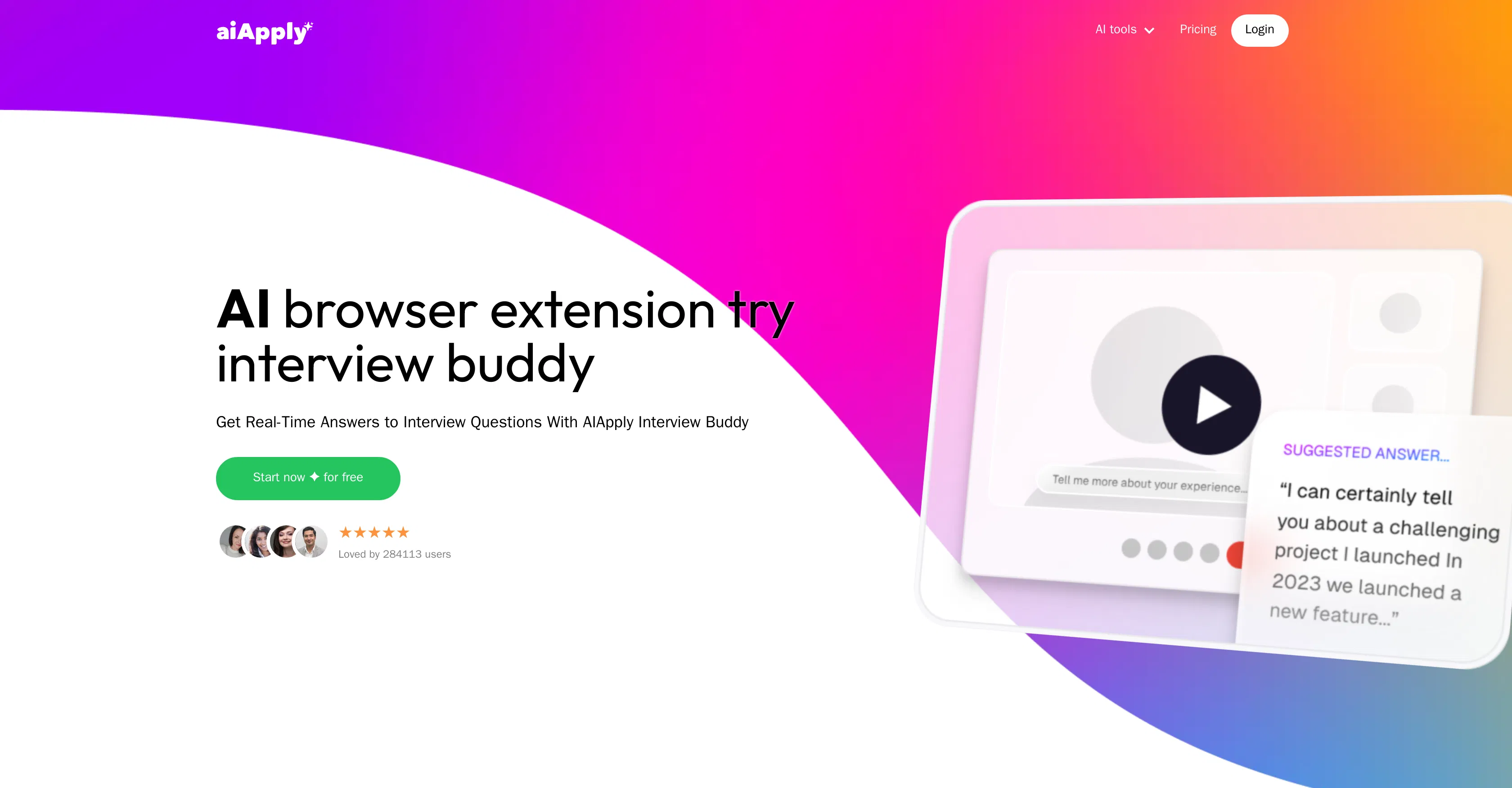 AI Interview Buddy screenshot