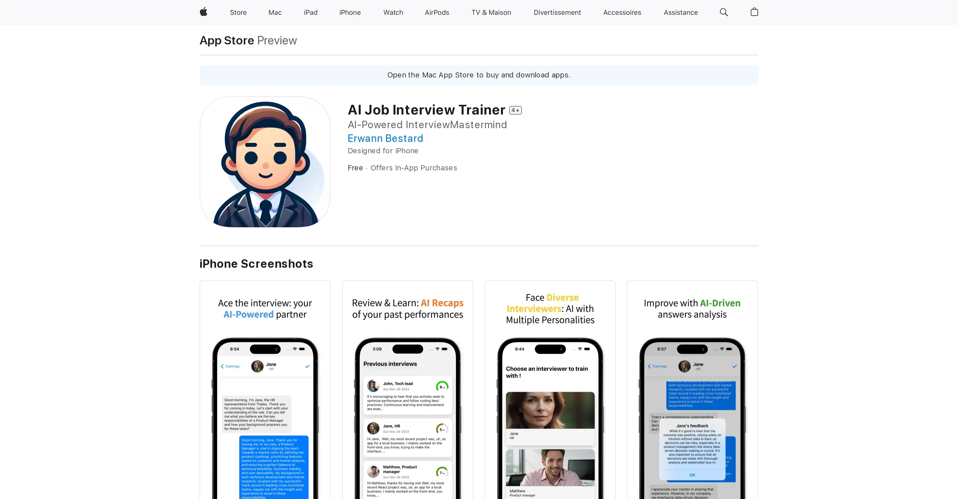 AI Job Interview Trainer screenshot