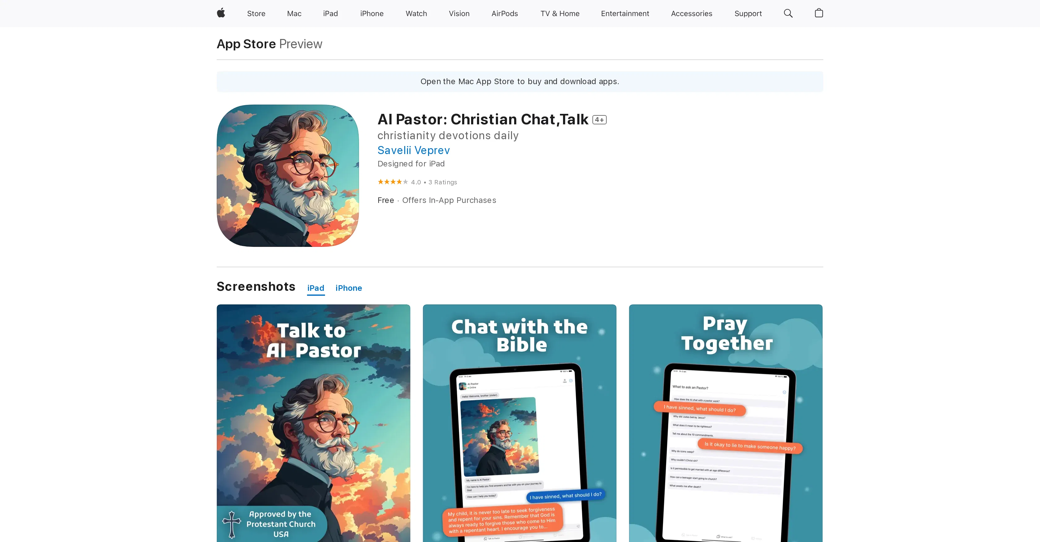 AI Pastor screenshot