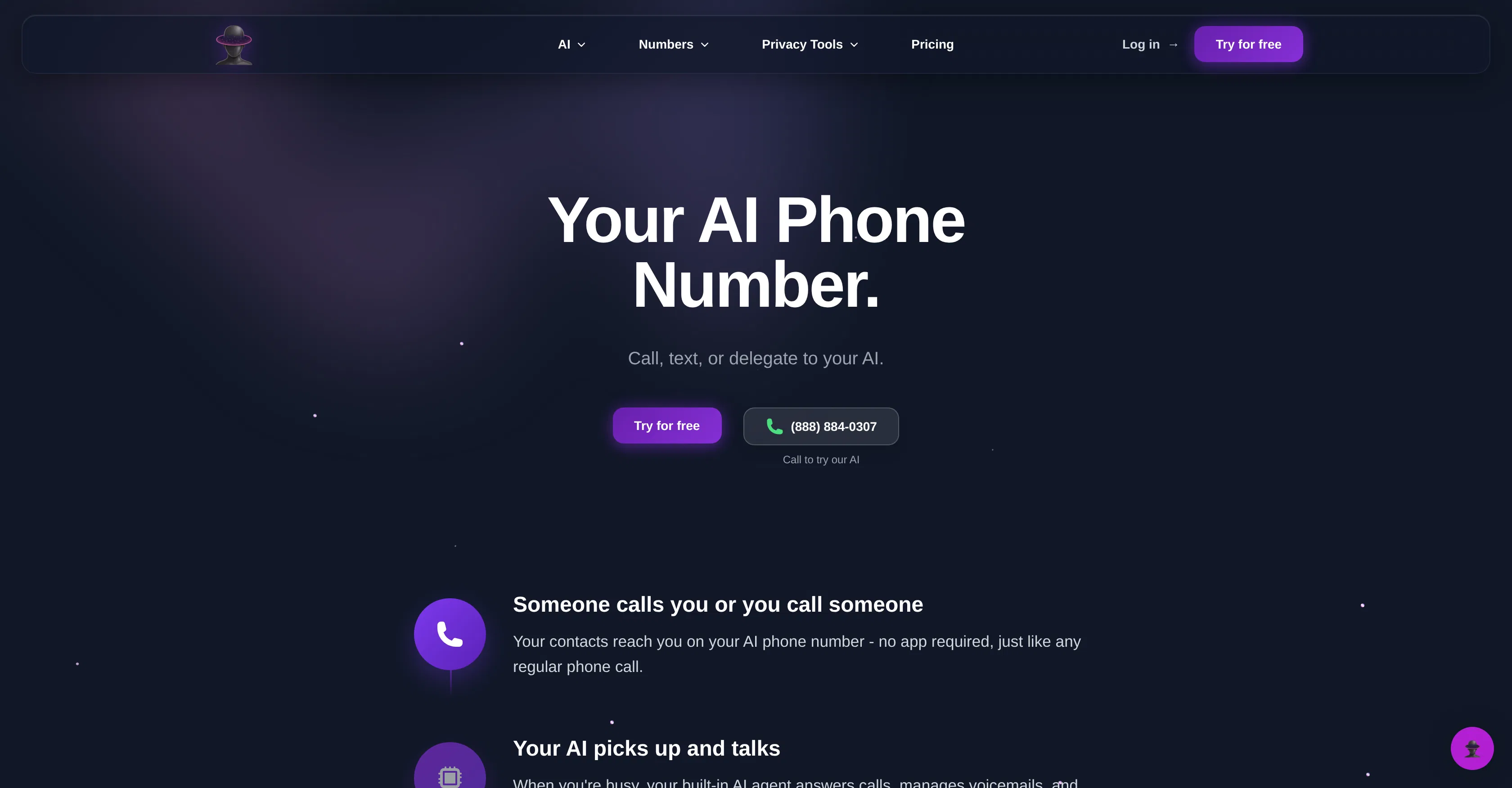 AI Phone Number | ChatOdyssey screenshot