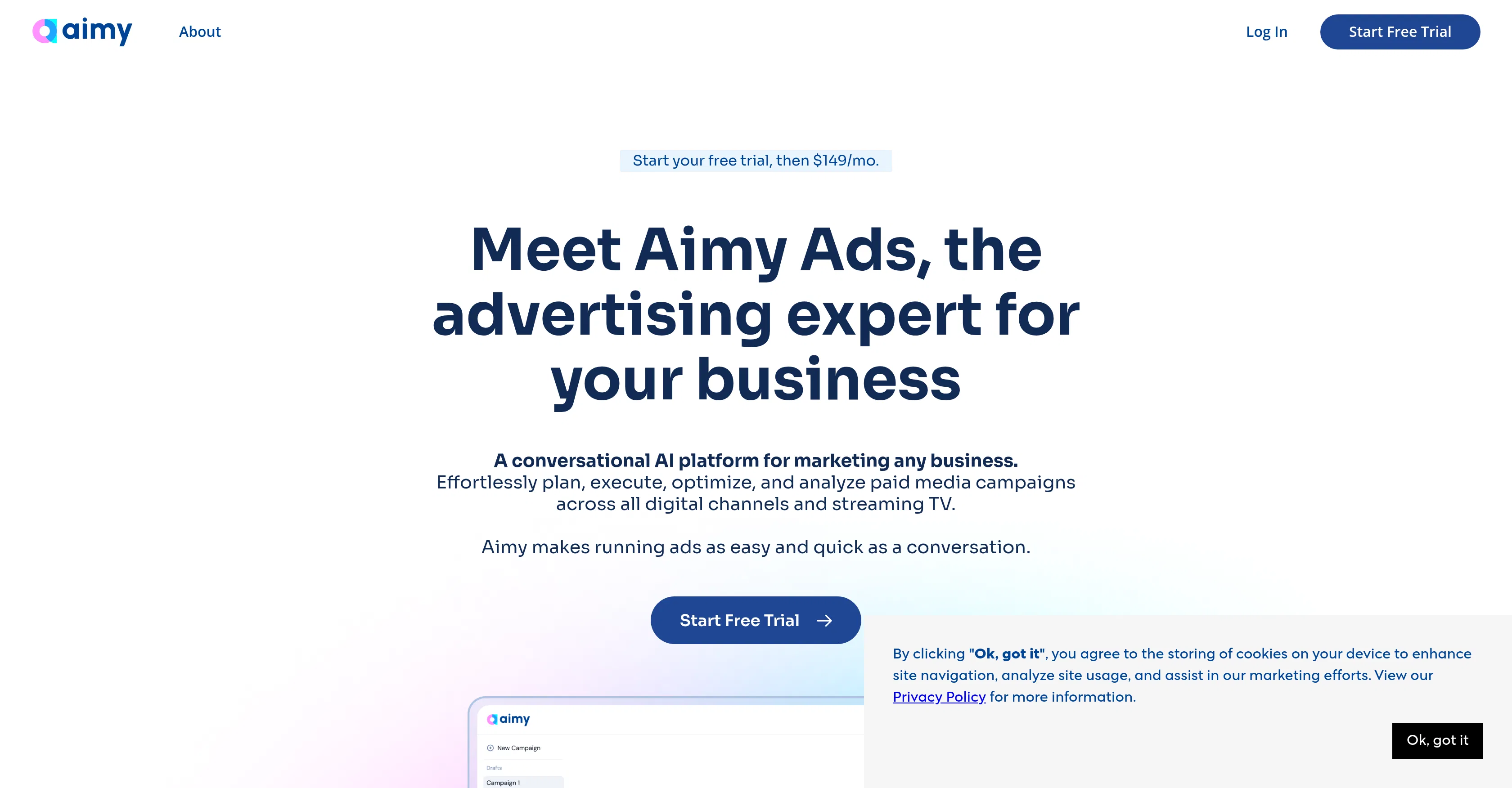 Aimy Ads screenshot
