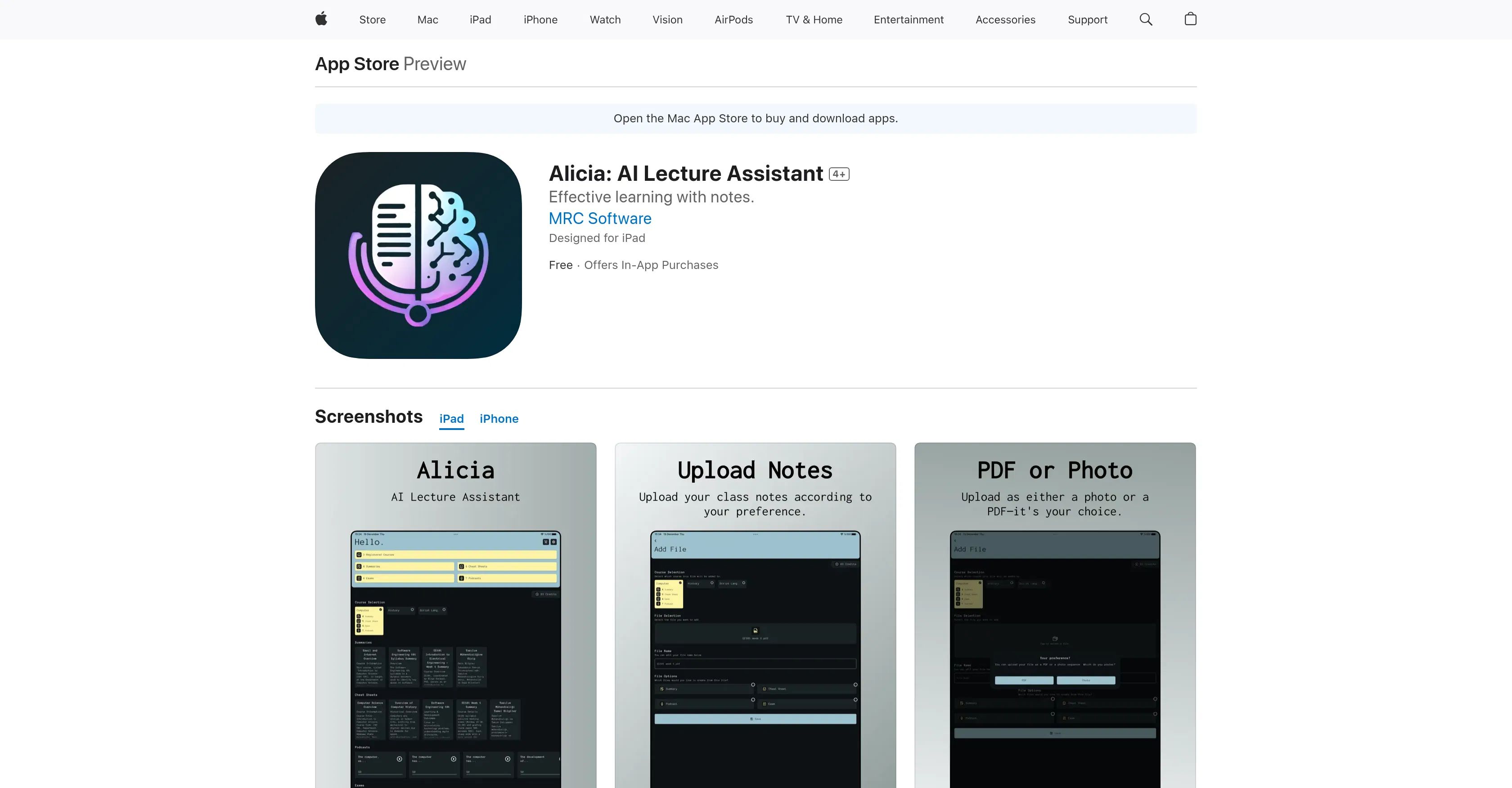 Alicia: AI Lecture Assistant screenshot