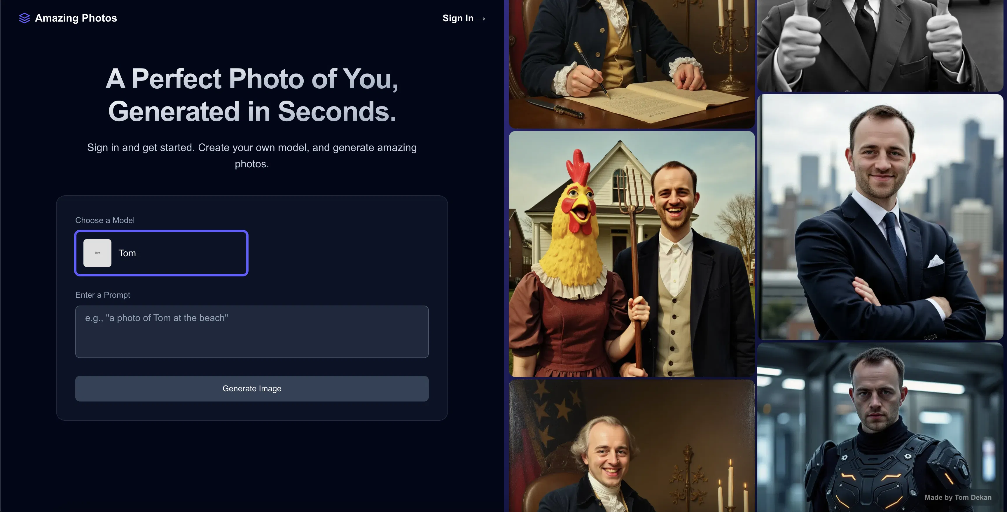 Amazing.photos screenshot