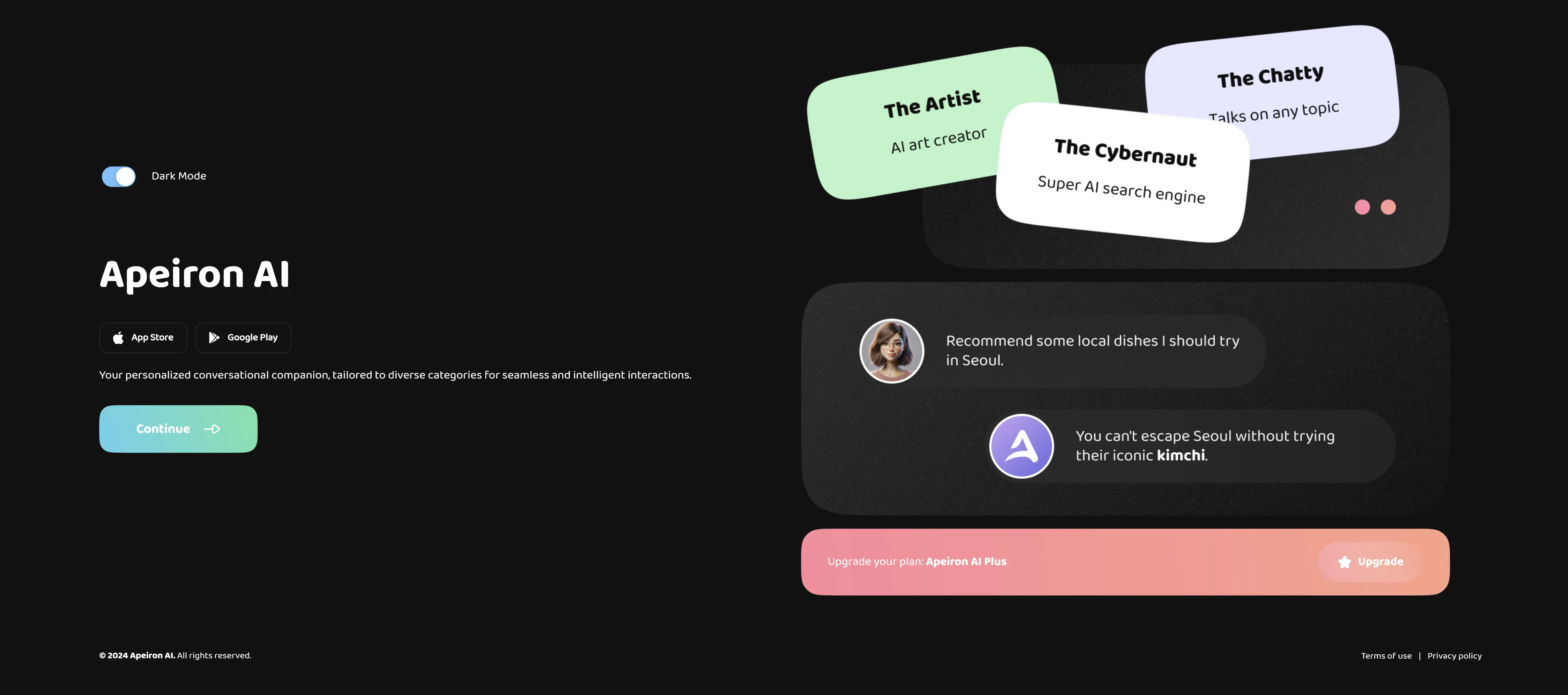 Apeiron AI screenshot