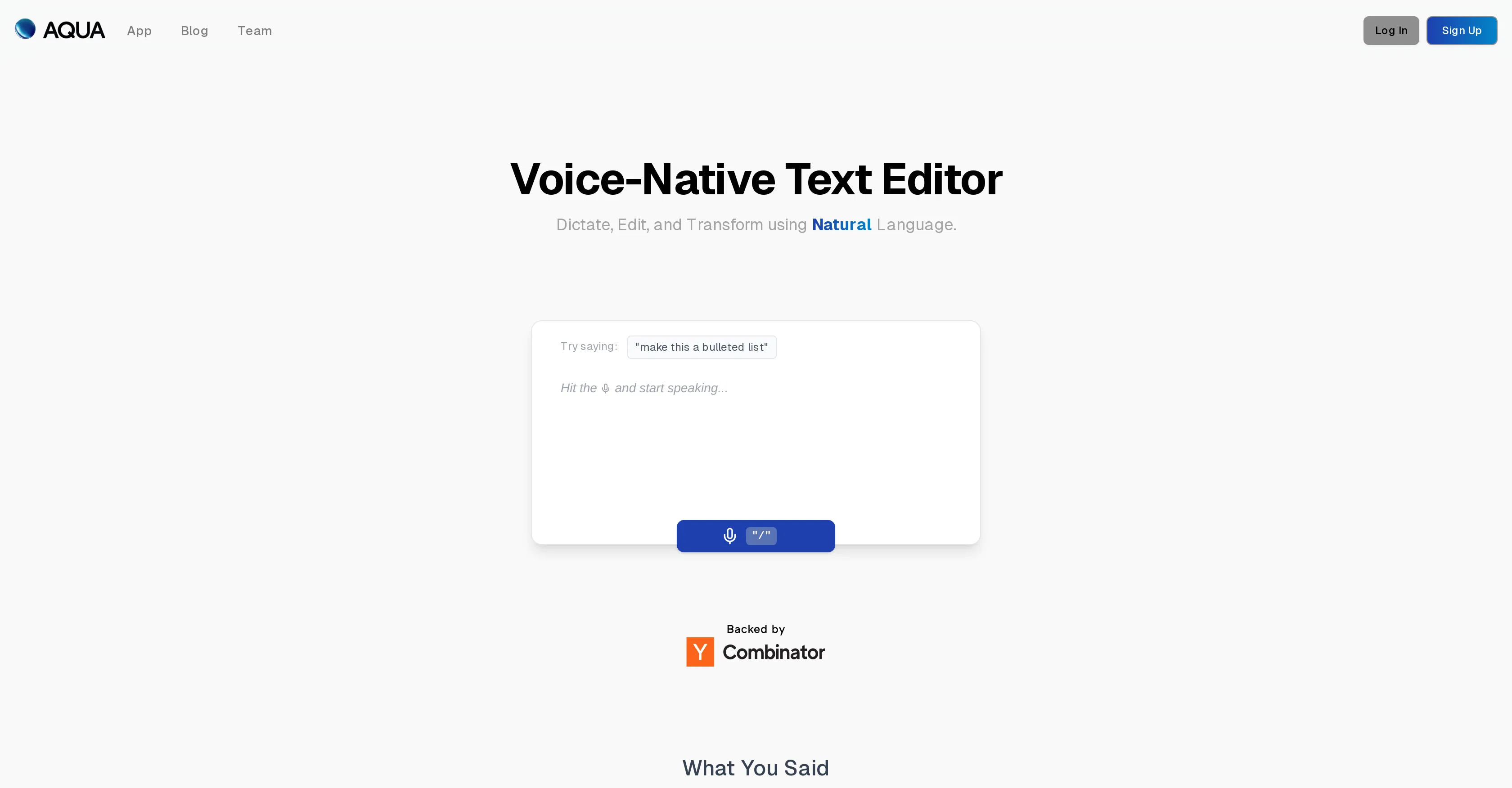 Aqua Voice screenshot