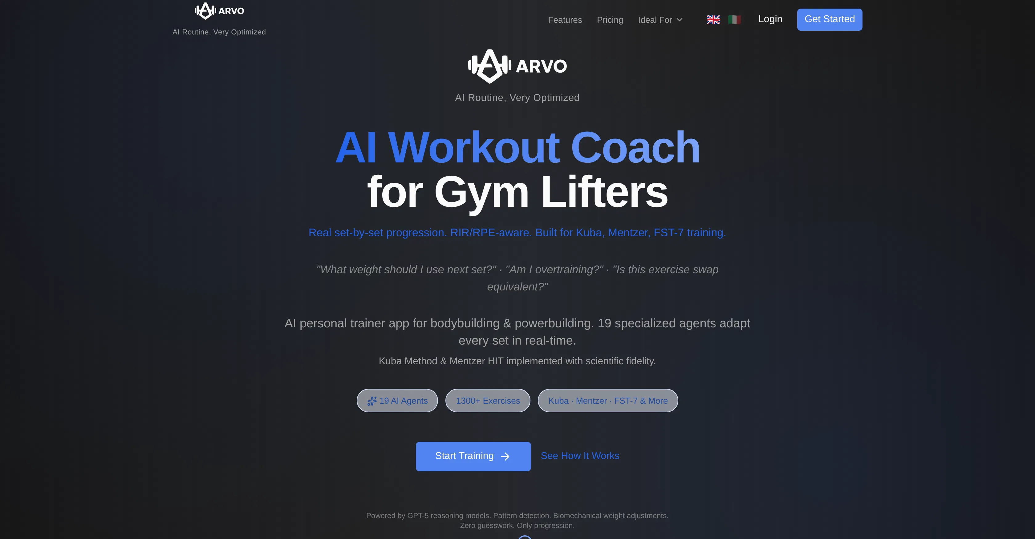 Arvo - AI Personal Trainer screenshot