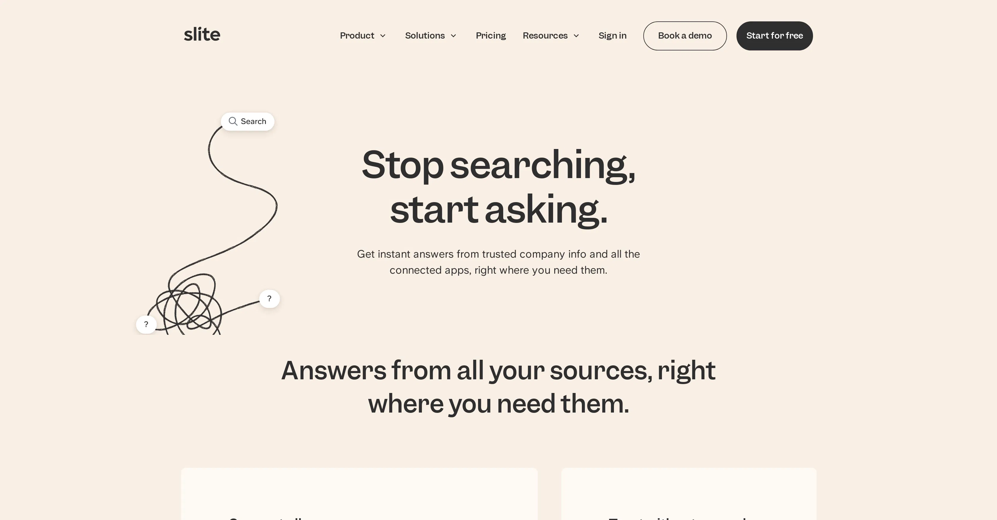 Ask by Slite screenshot