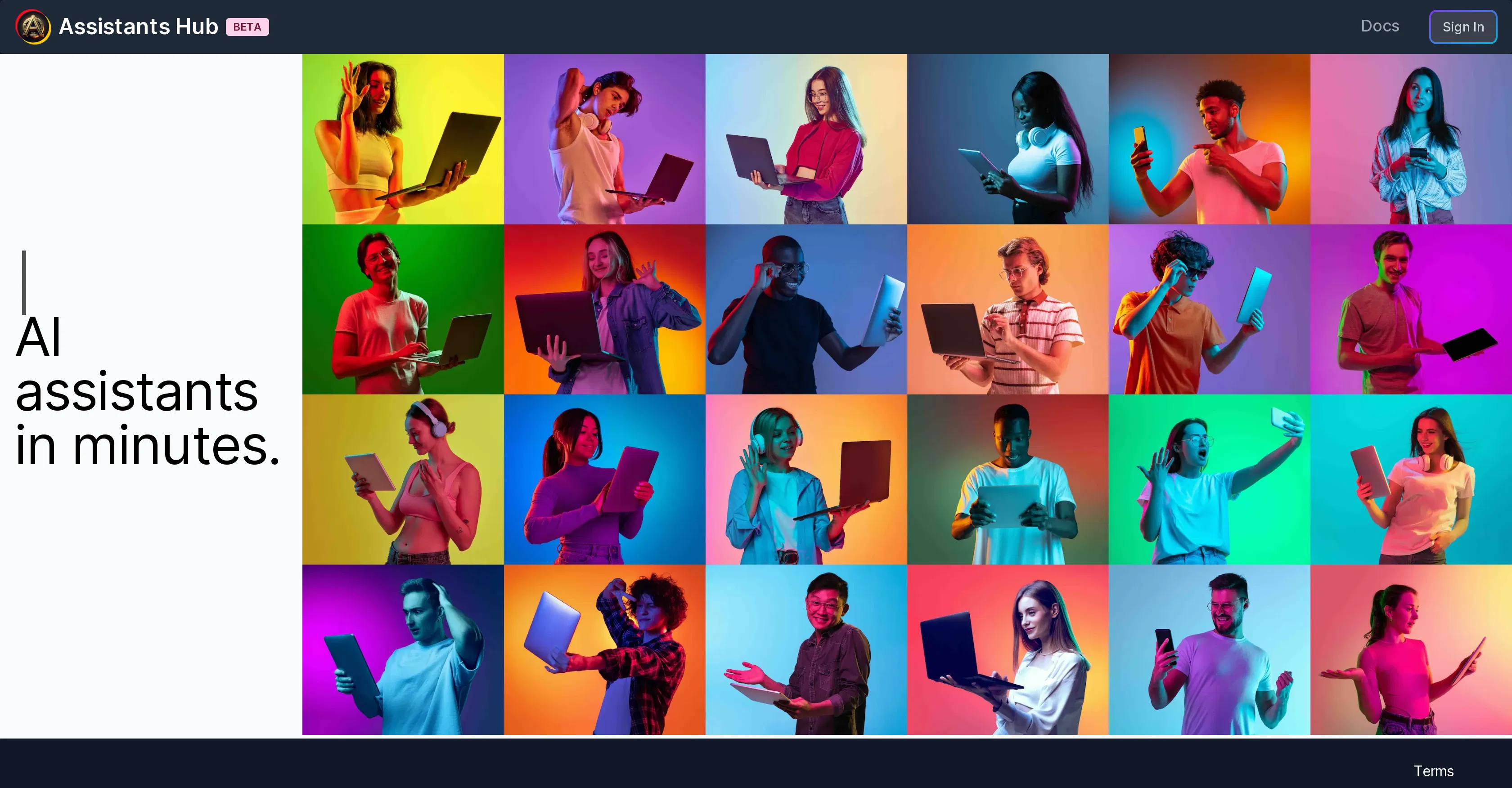 Assistants Hub screenshot