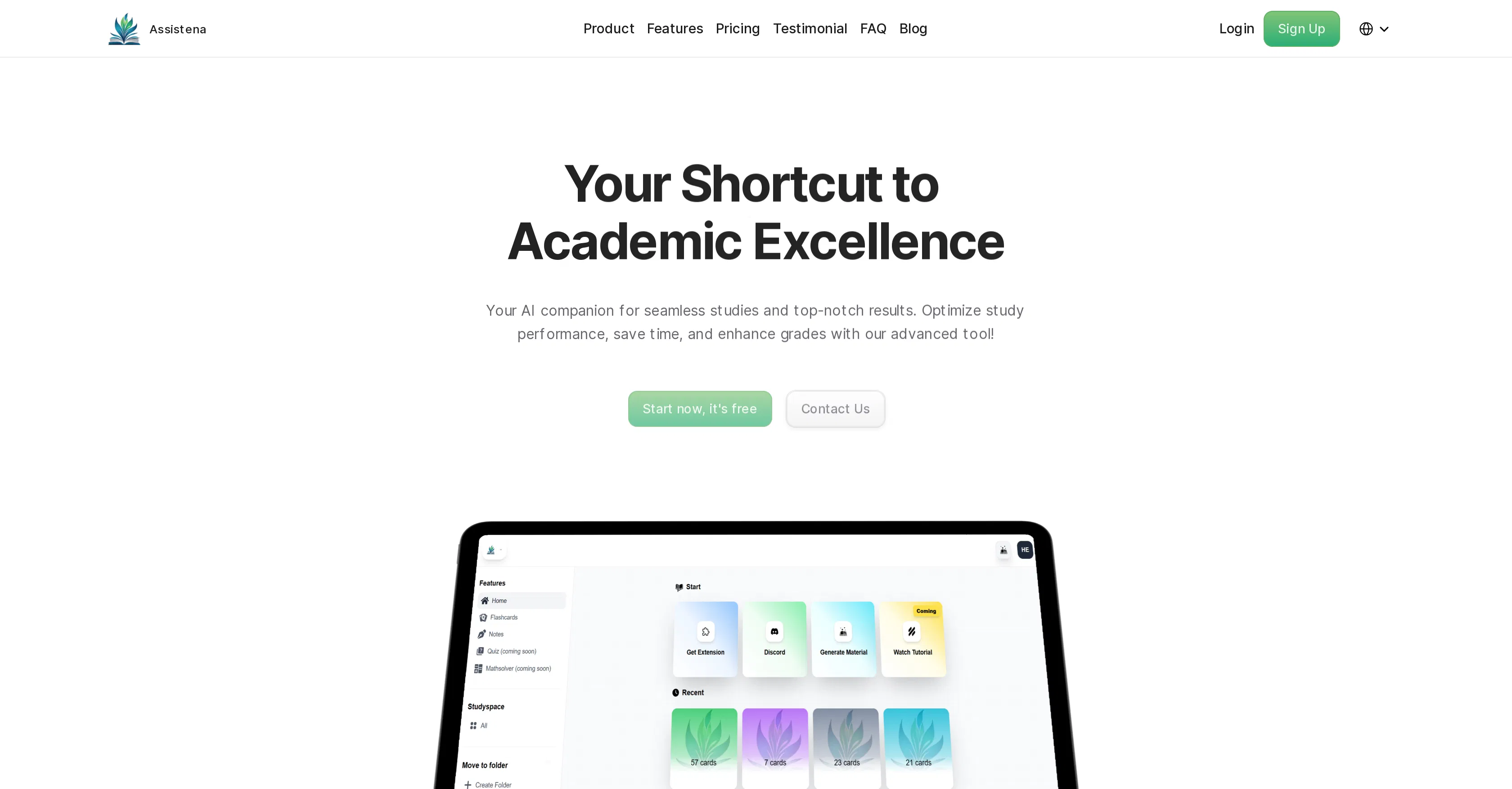 Assistena screenshot