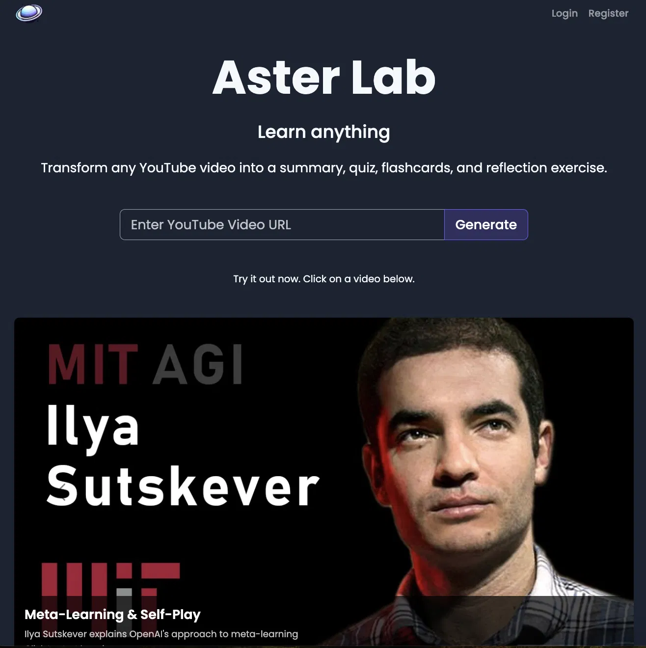 Aster Lab screenshot