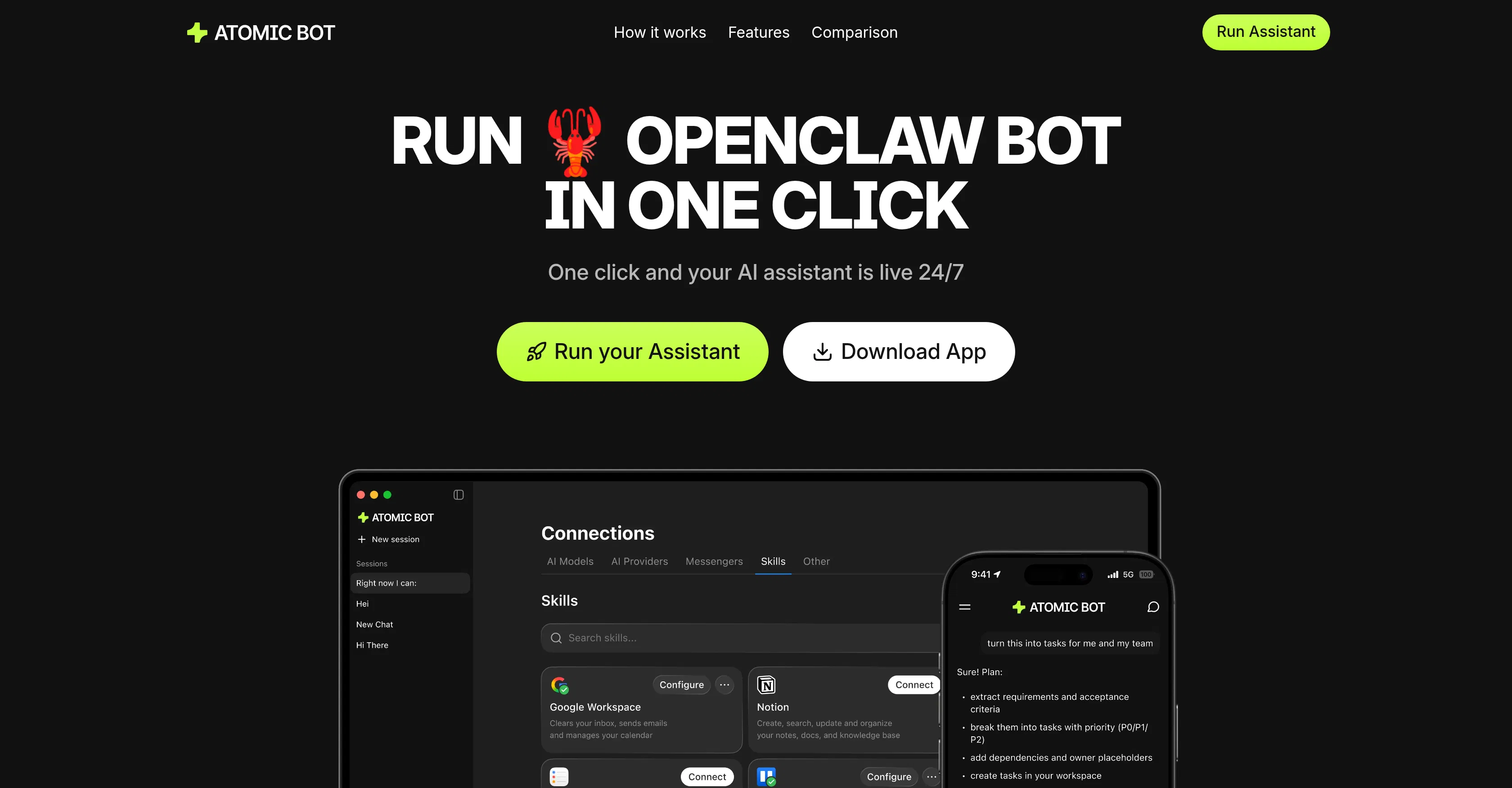 Atomic Bot screenshot