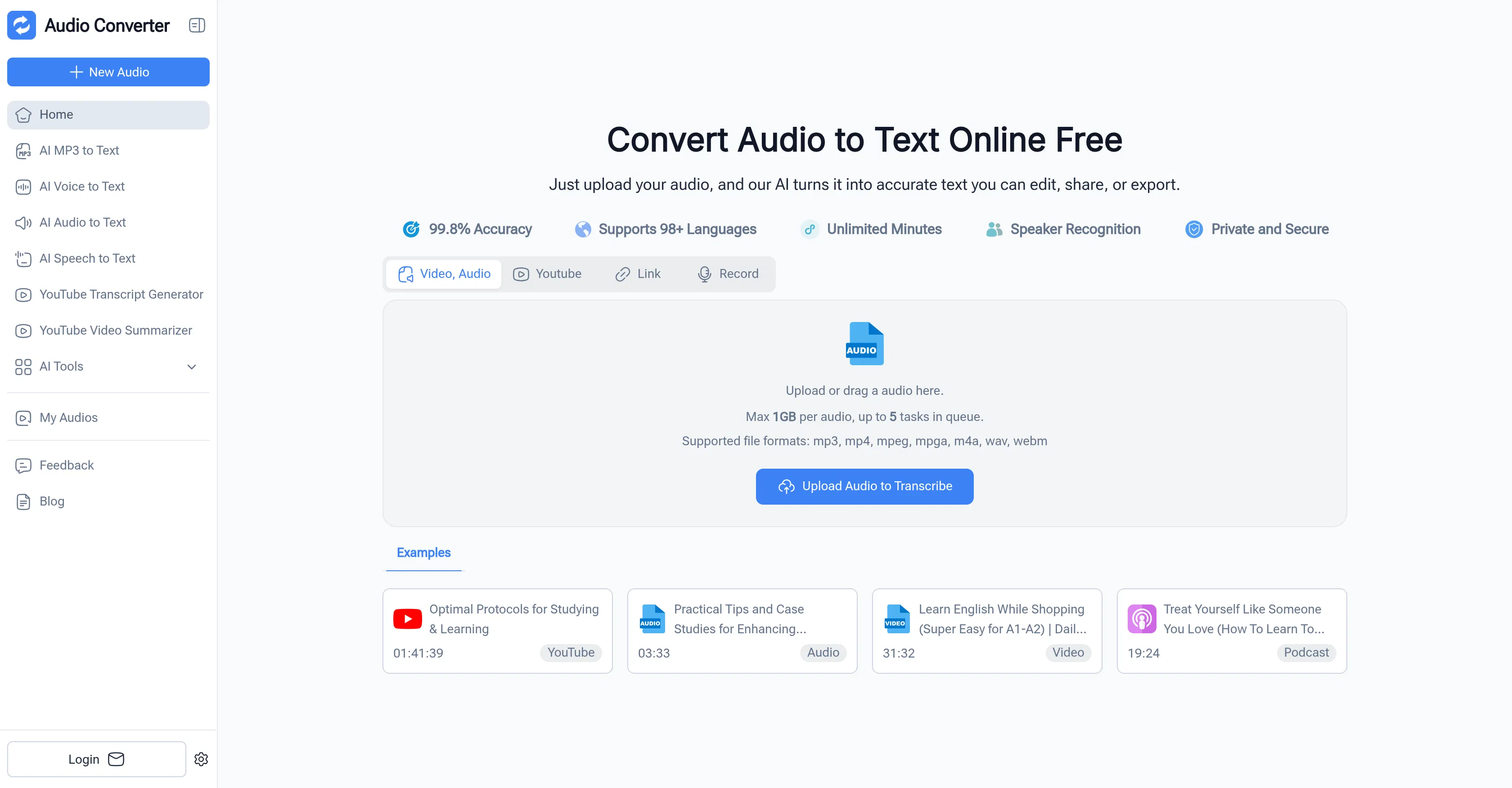 Audio Converter AI screenshot