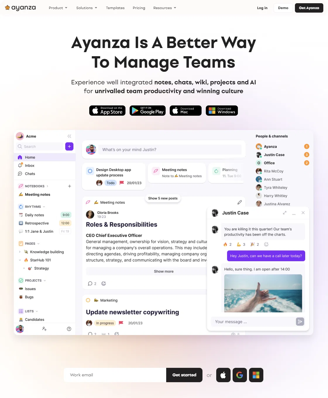 Ayanza screenshot