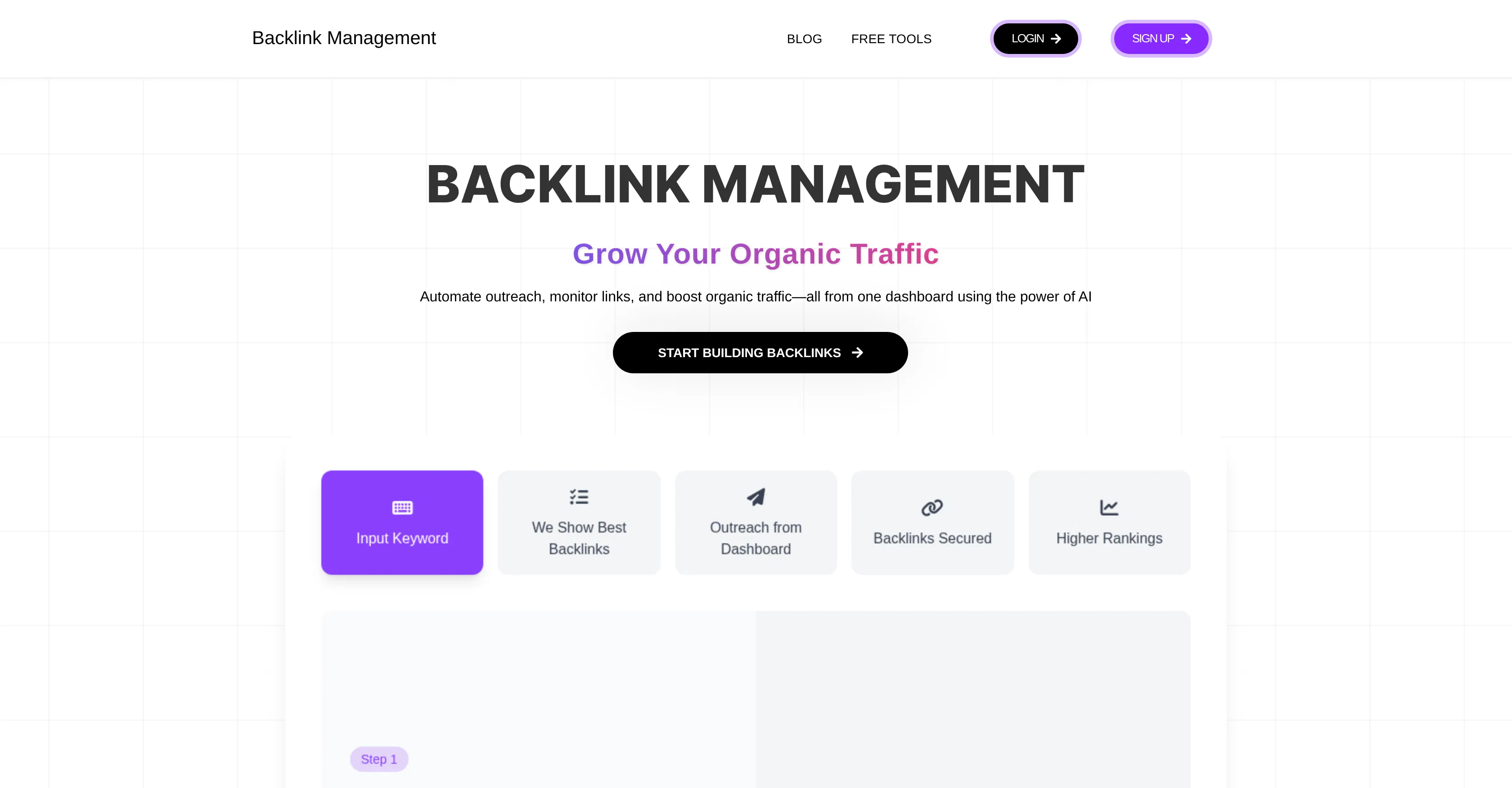 Backlink Management screenshot