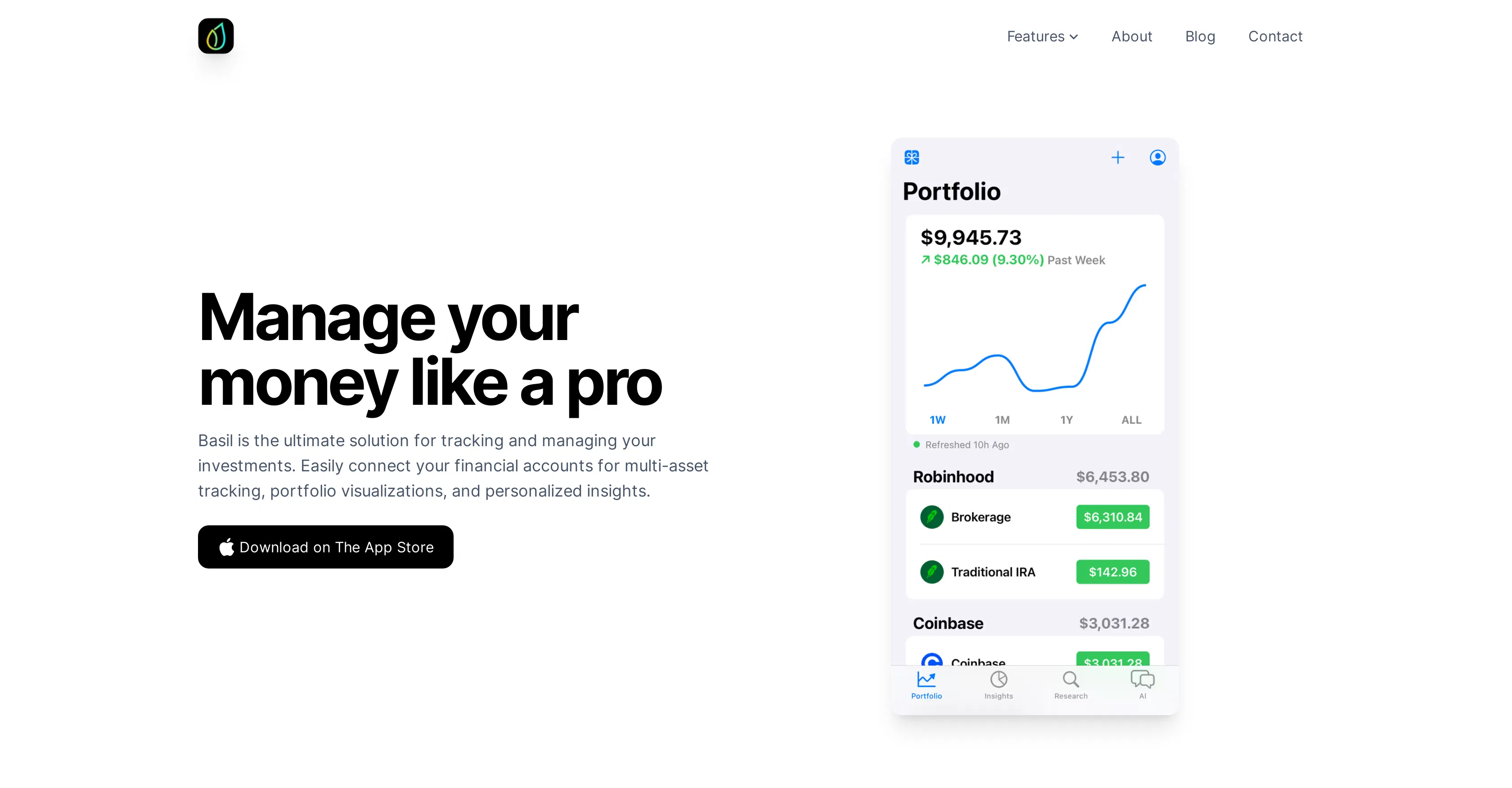 Basil Finance screenshot