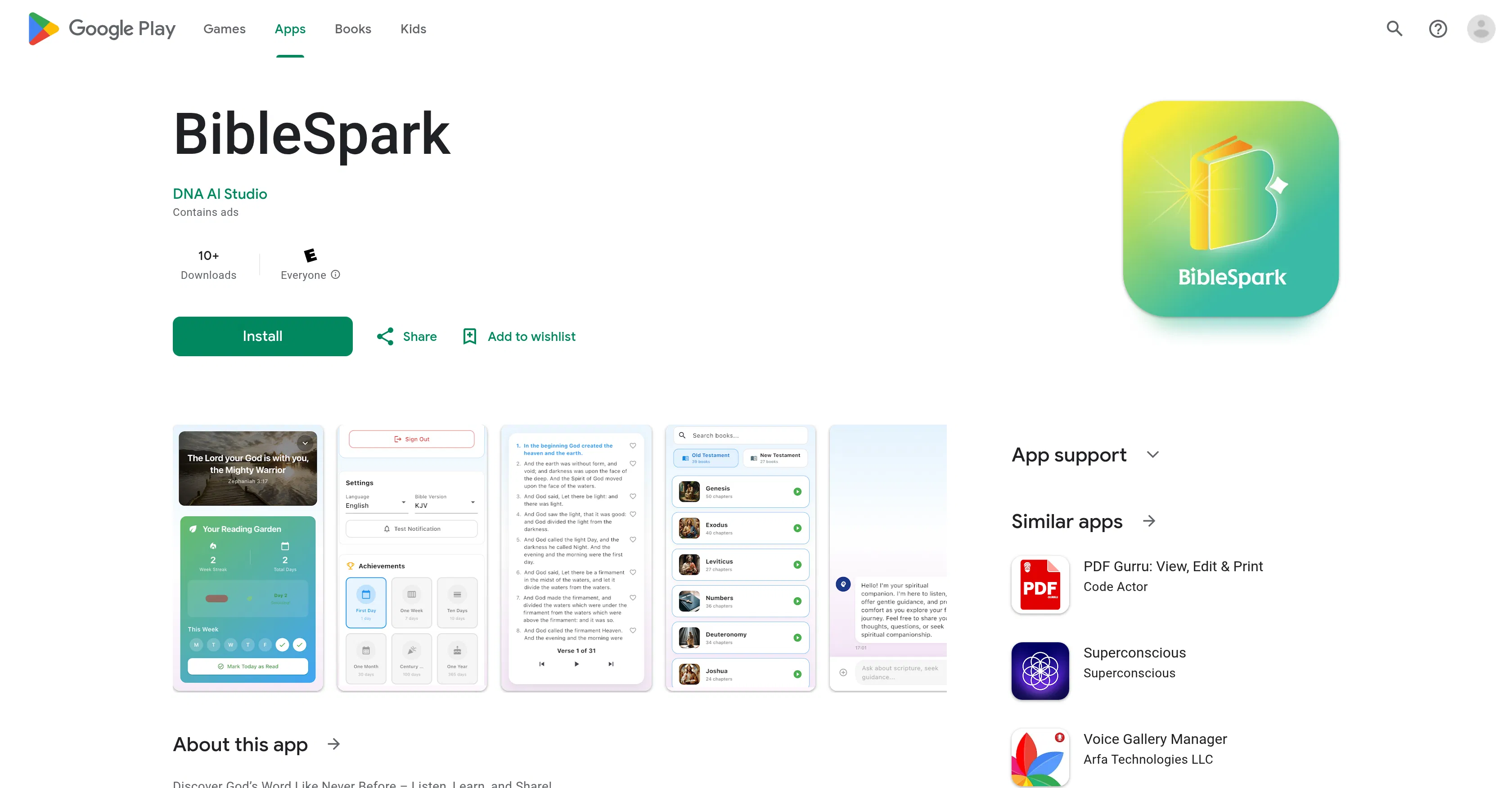 BibleSpark screenshot