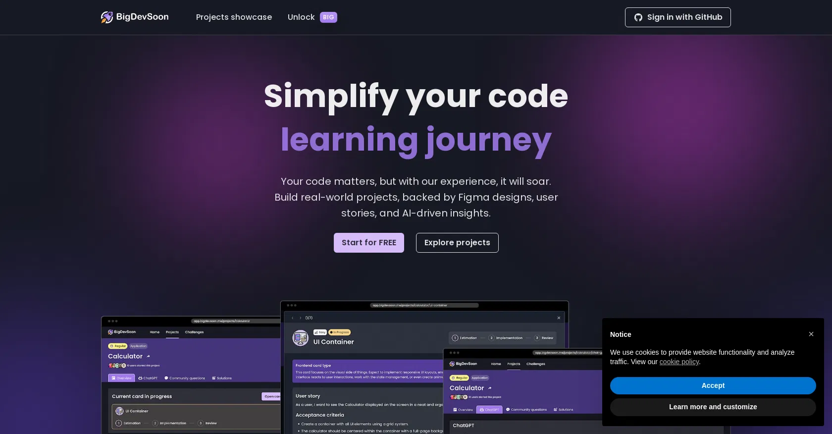 BigDevSoon screenshot