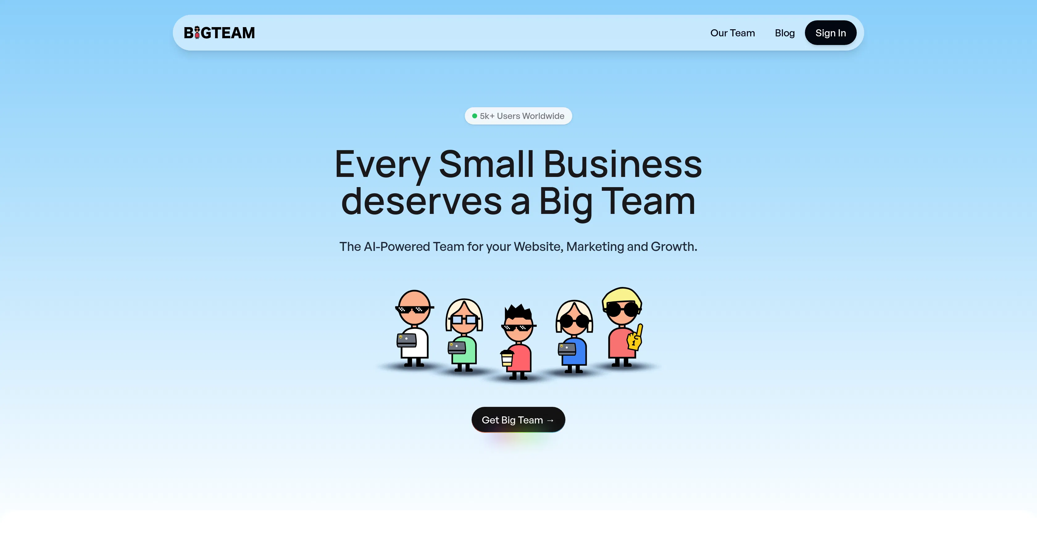BigTeam screenshot