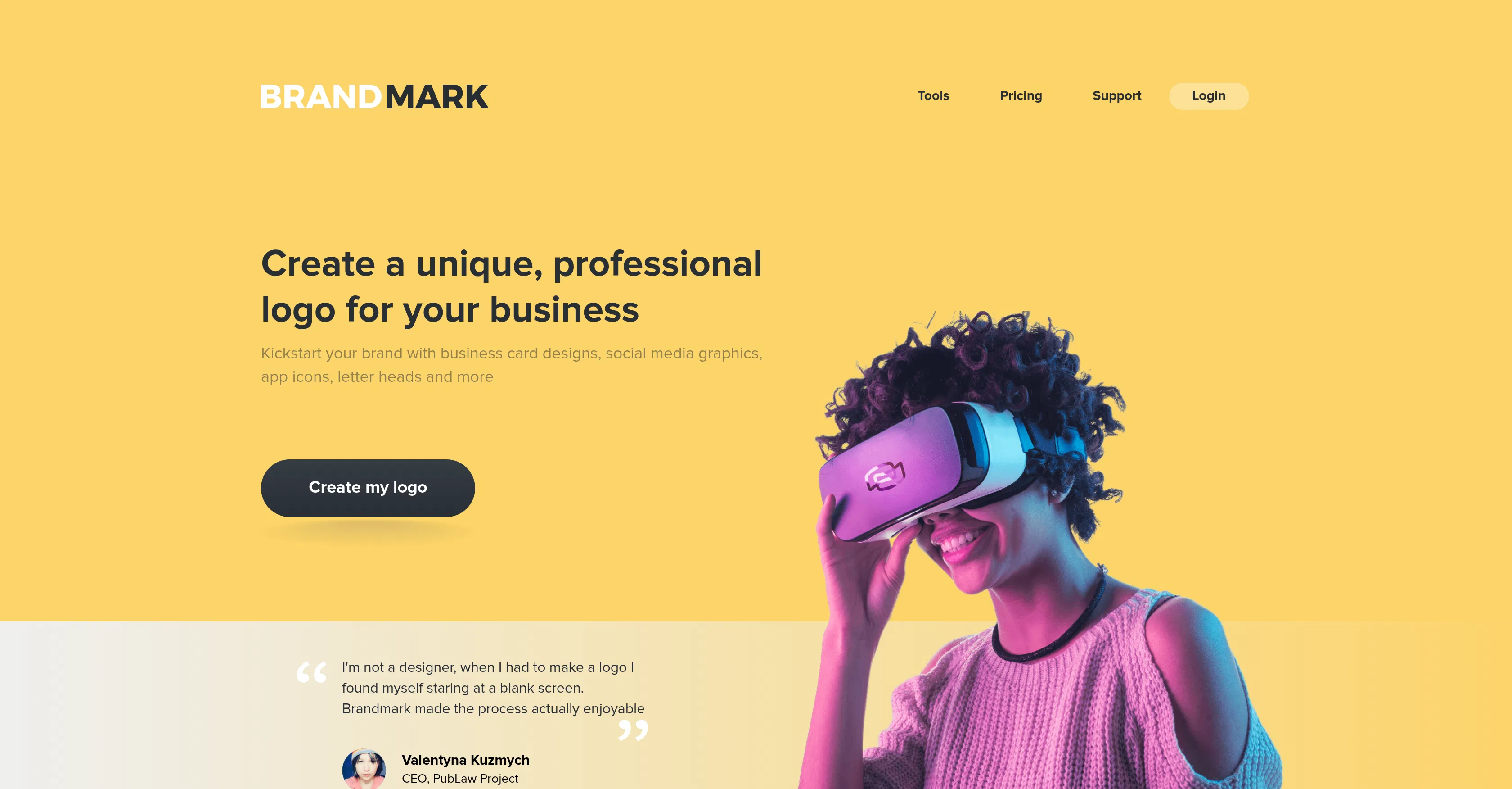 Brandmark screenshot