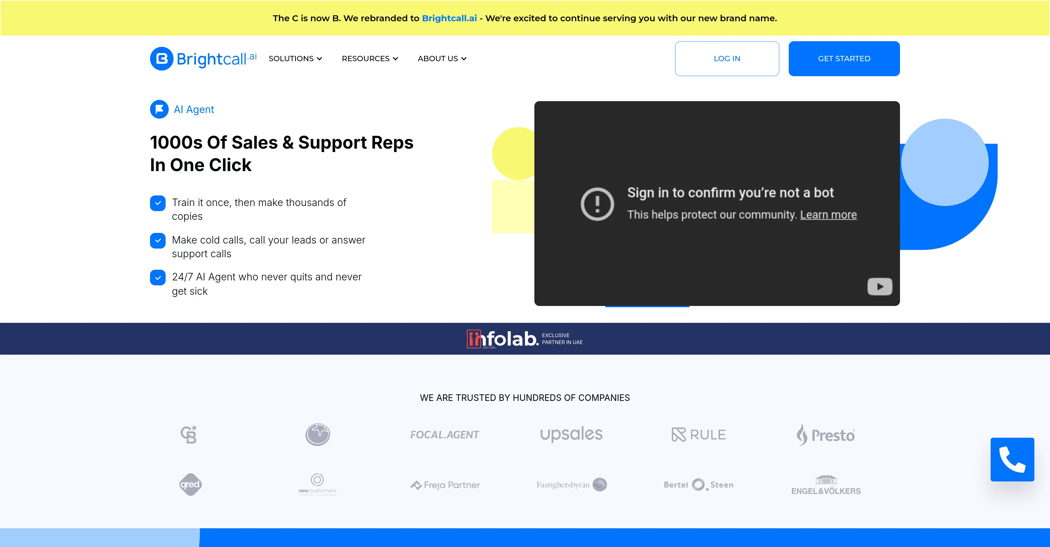 Brightcall.AI - AI Agent screenshot