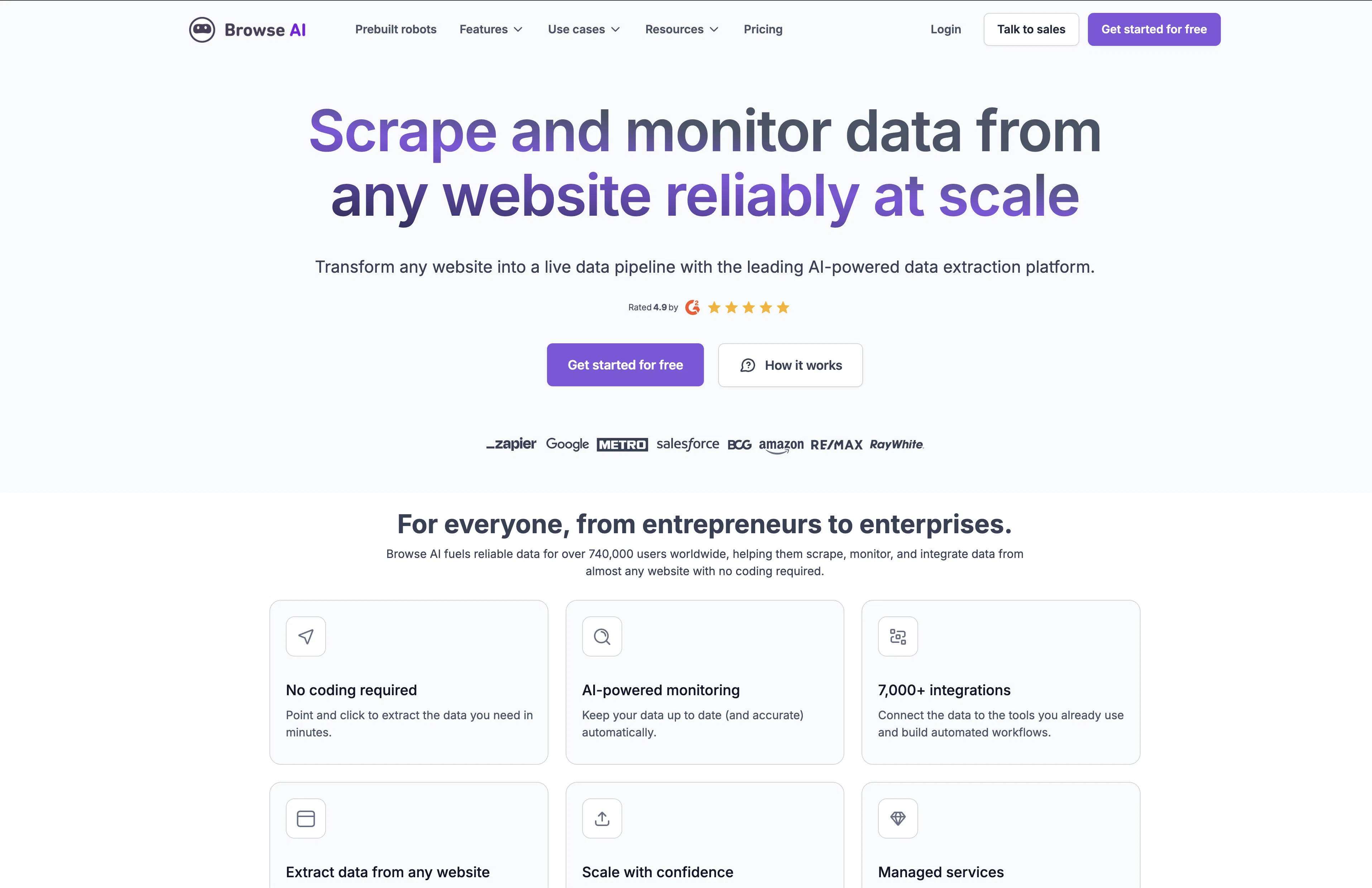 Browse AI screenshot
