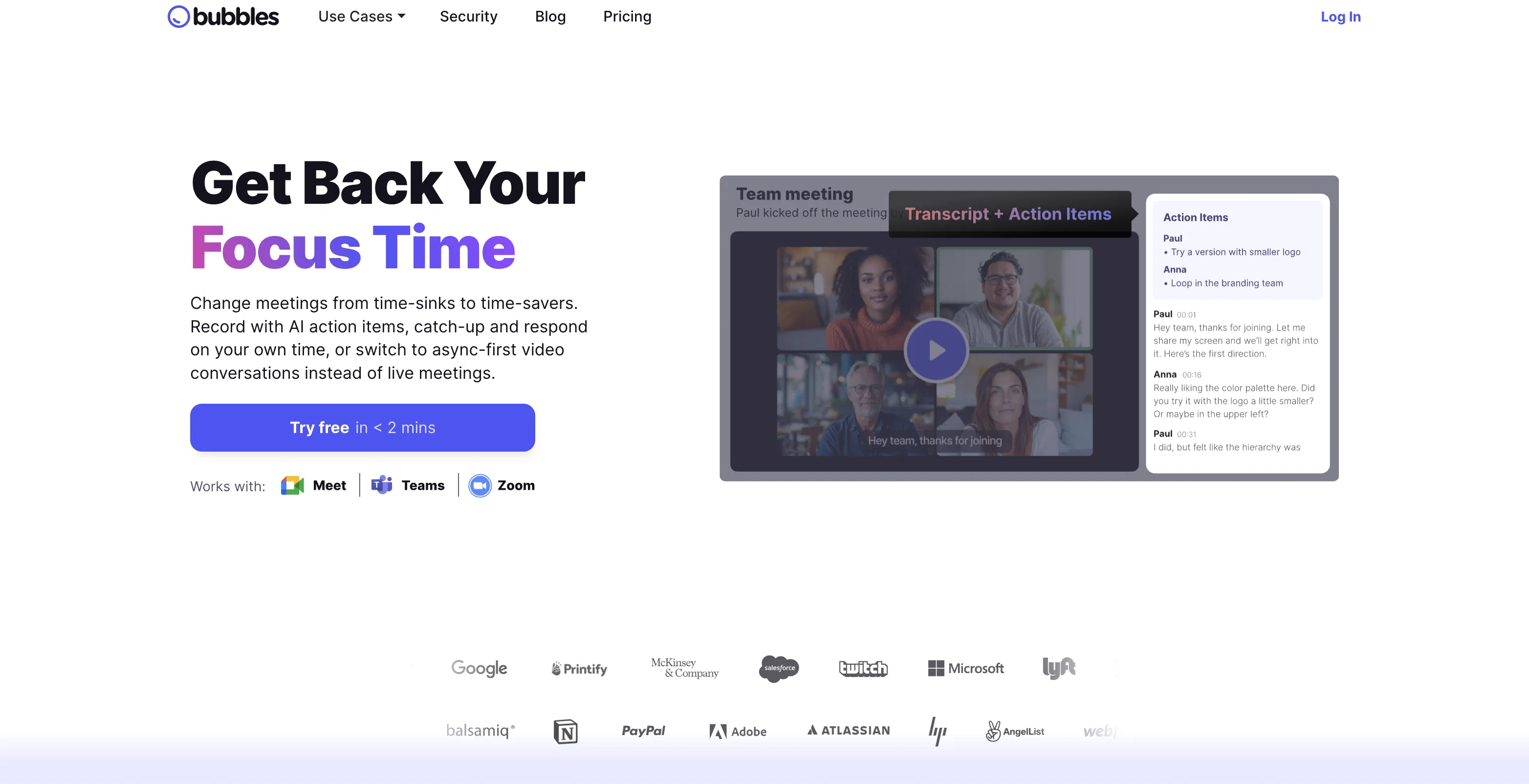 Bubbles Notetaker screenshot