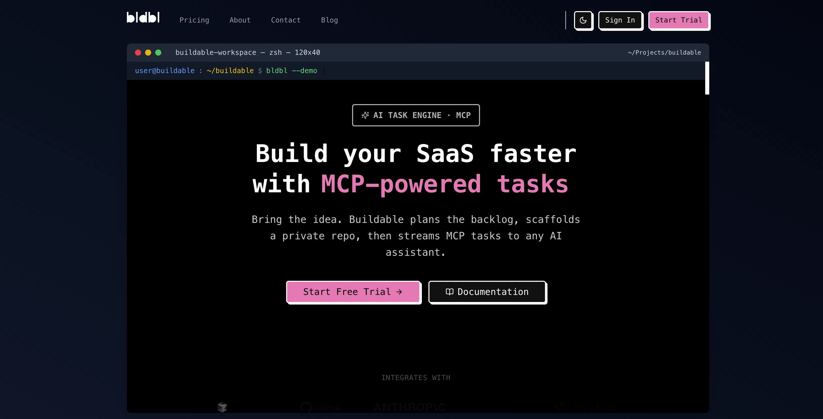Buildable screenshot