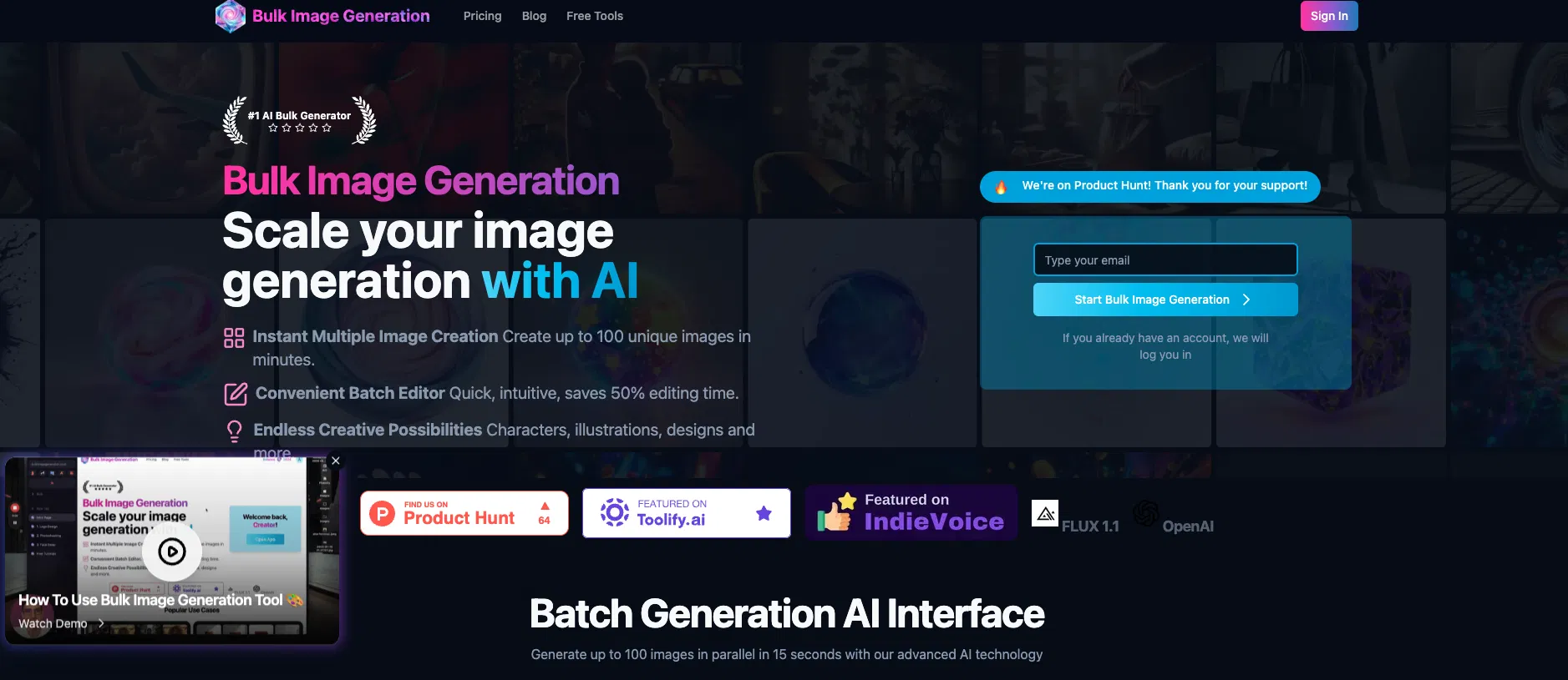 Bulk Image Generator screenshot