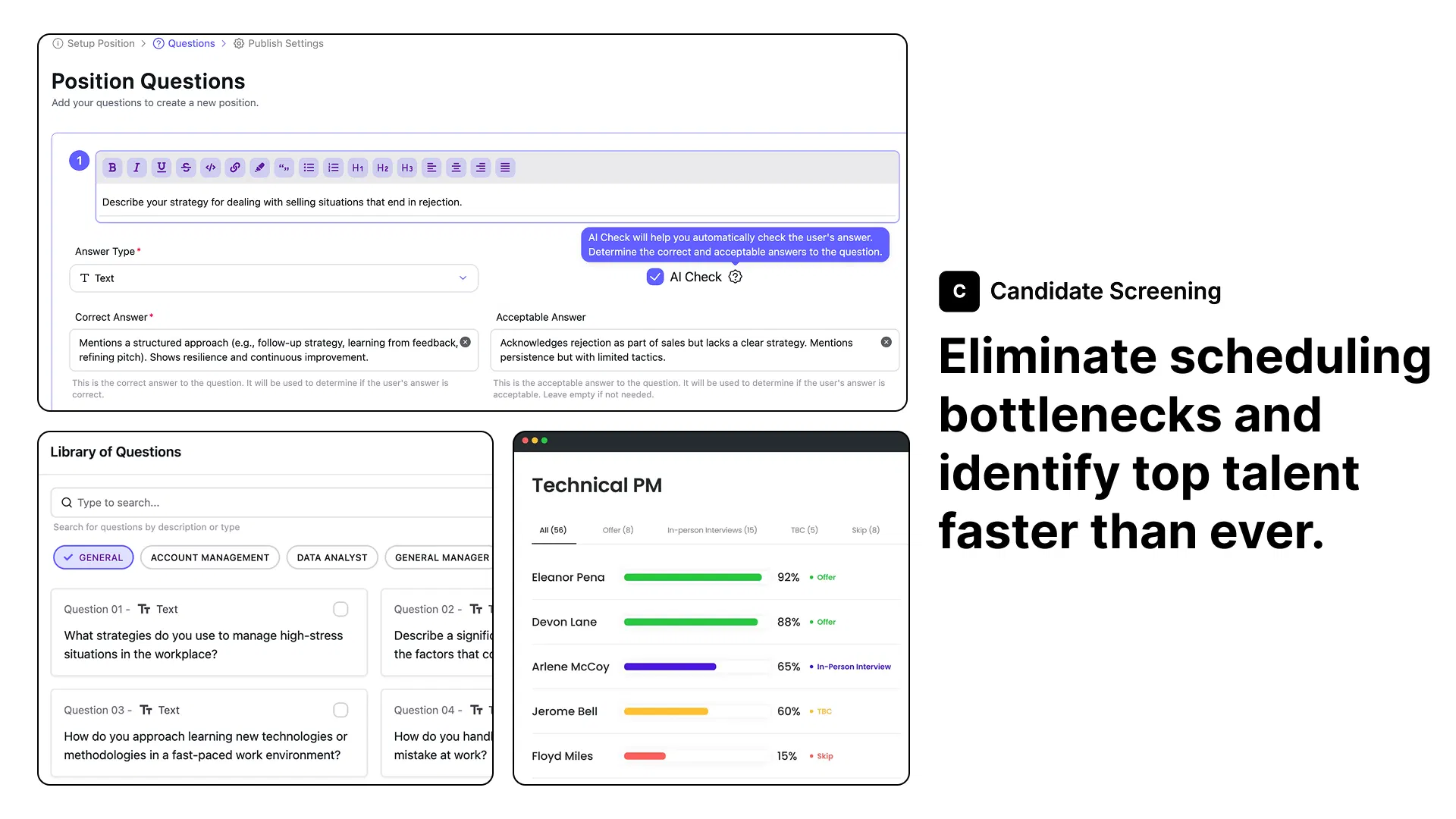 Candidate Screening - AI-Powered Hiring & Assessment Platform screenshot