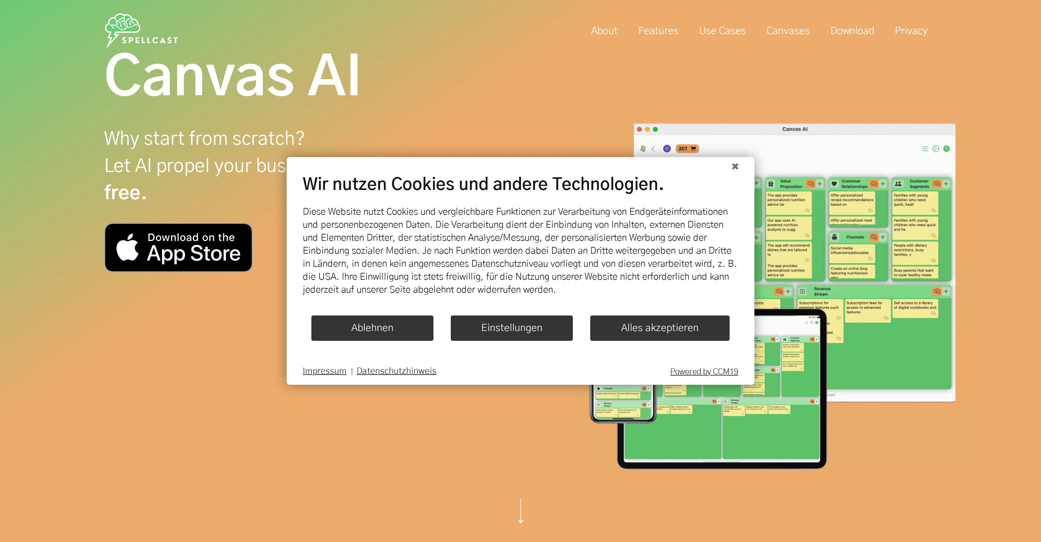 Canvas AI screenshot