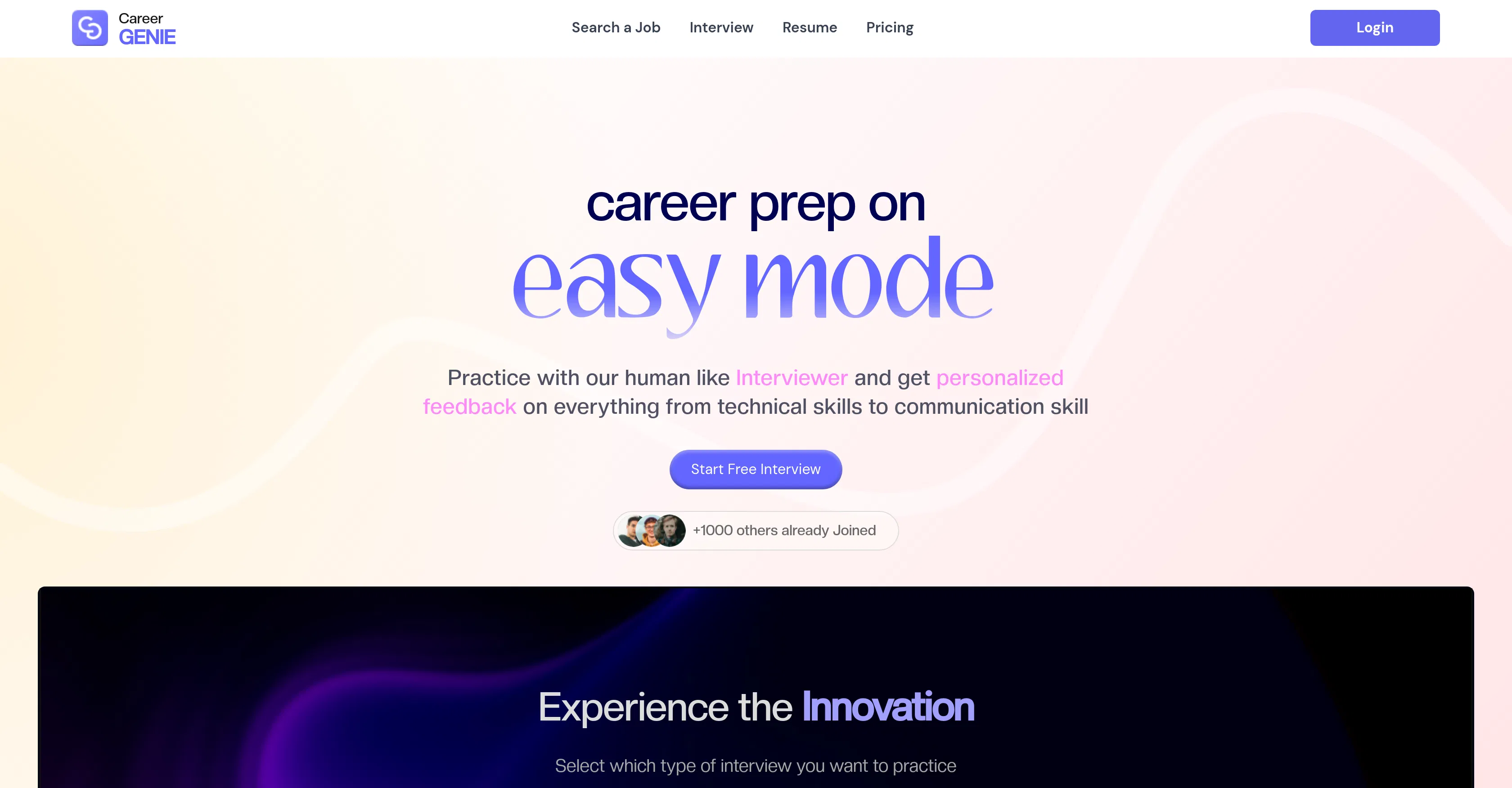CareerGenie screenshot