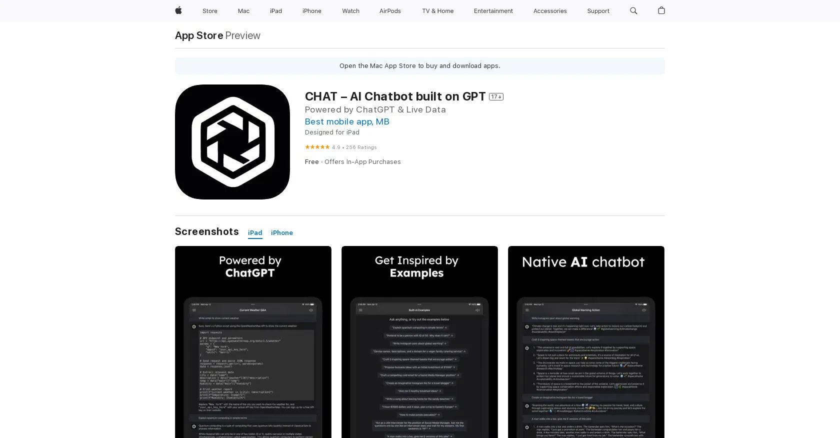 CHAT – AI Chatbot screenshot