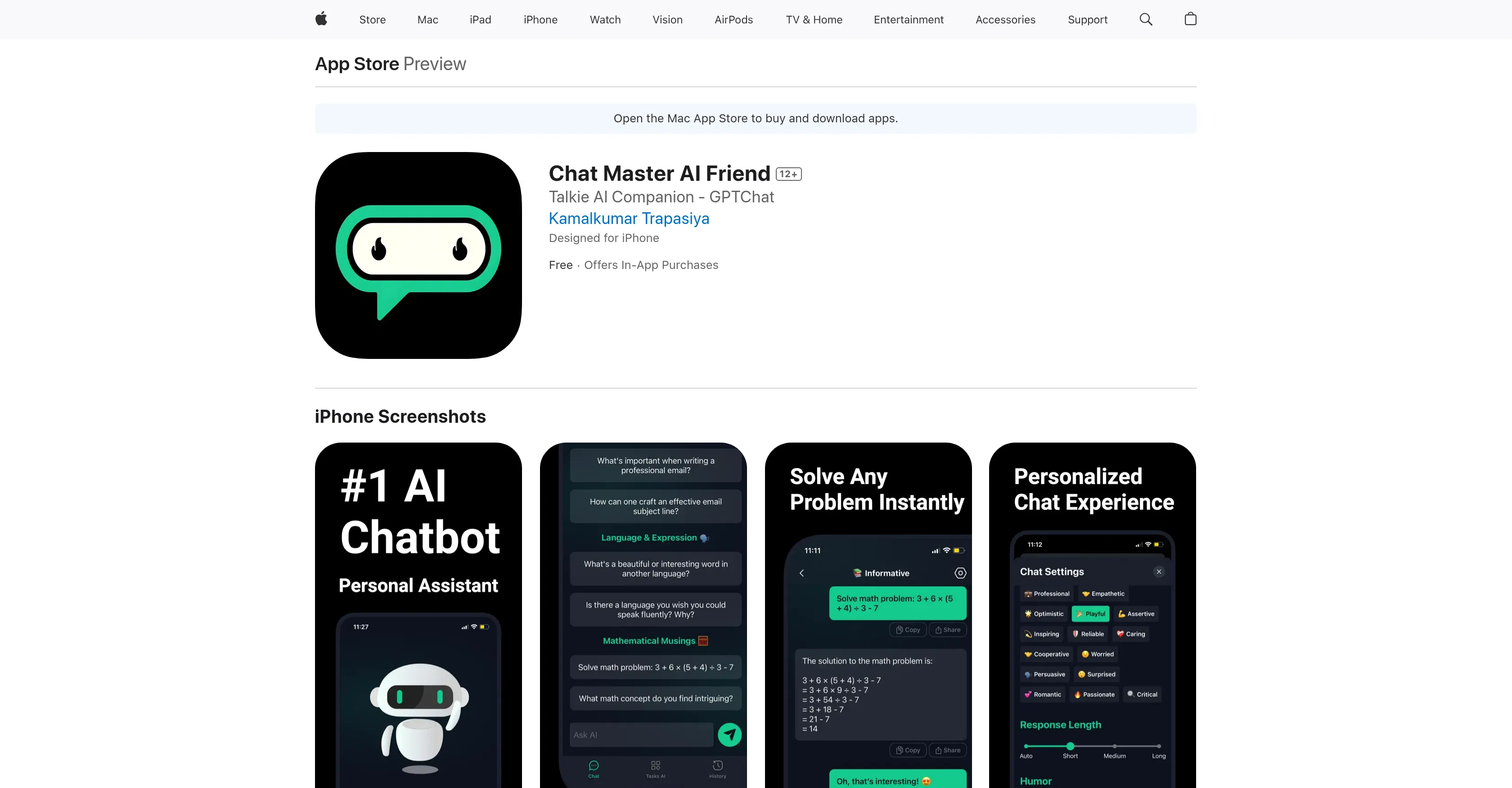Chat Master AI Friend screenshot