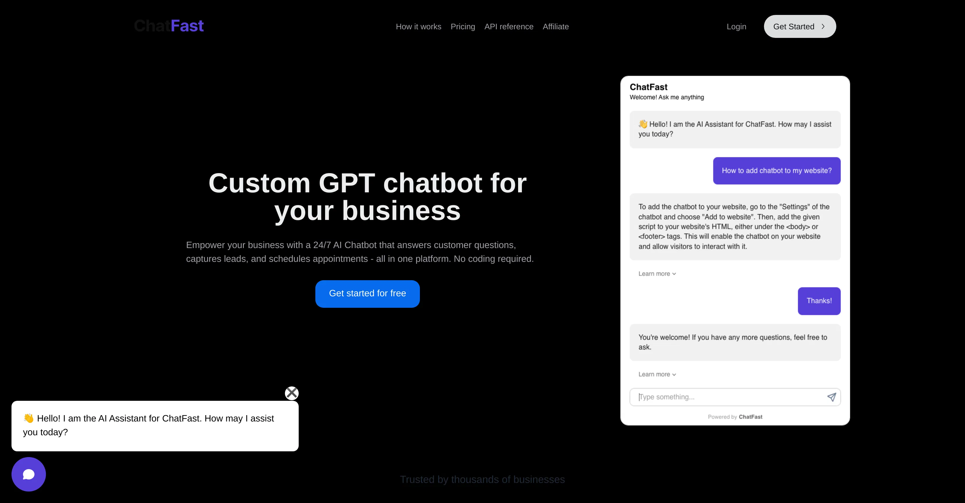 ChatFast screenshot