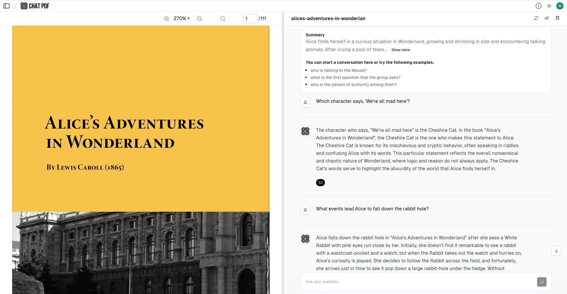 ChatPDF.ae screenshot