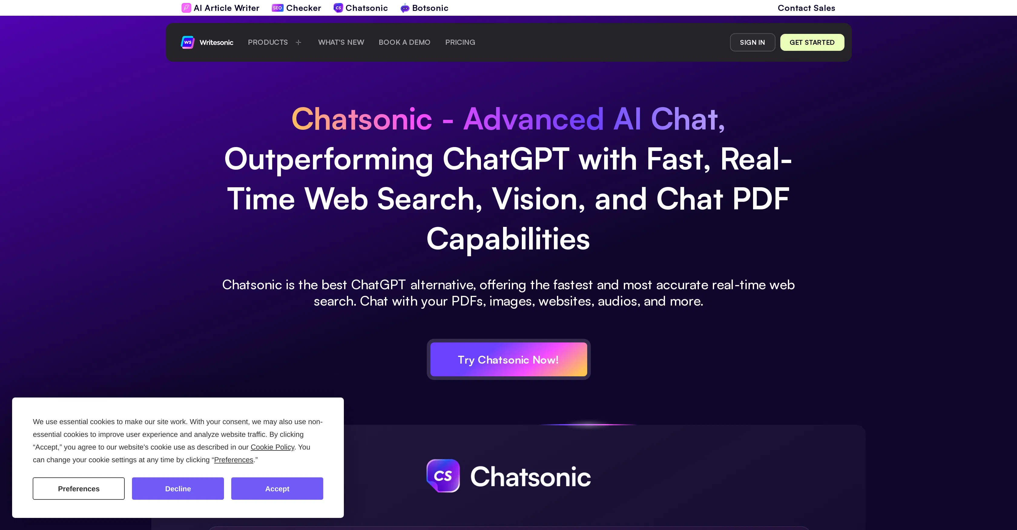 Chatsonic screenshot
