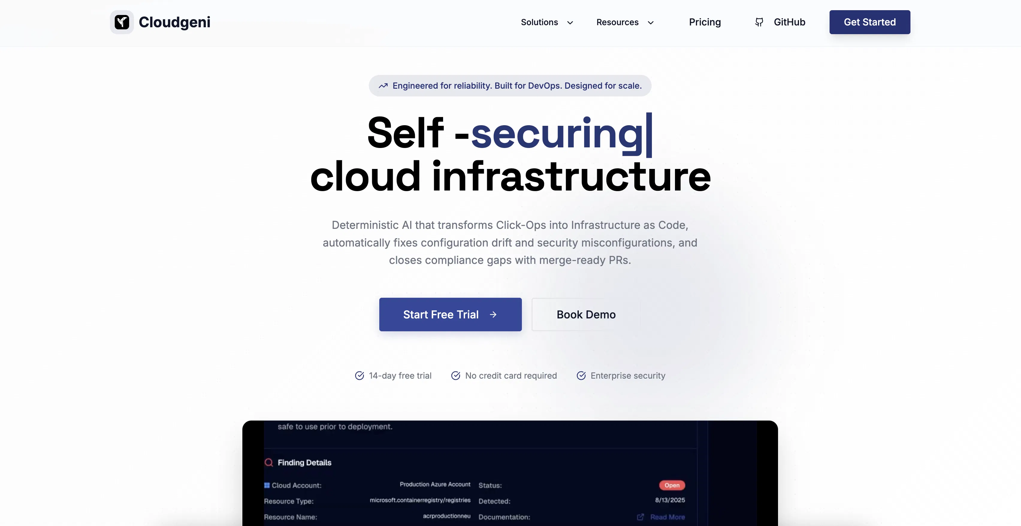 Cloudgeni screenshot