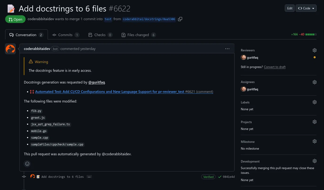 CodeRabbit screenshot