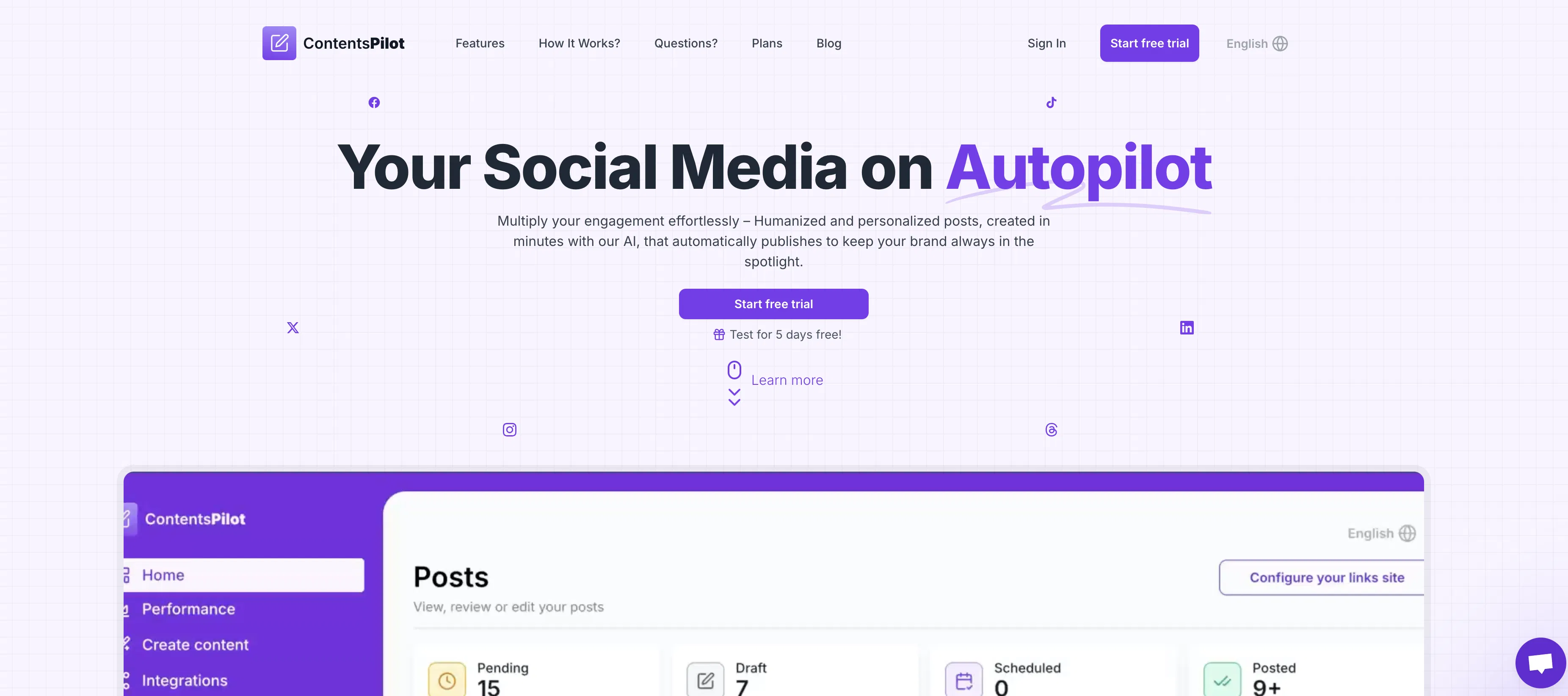 Contents Pilot screenshot