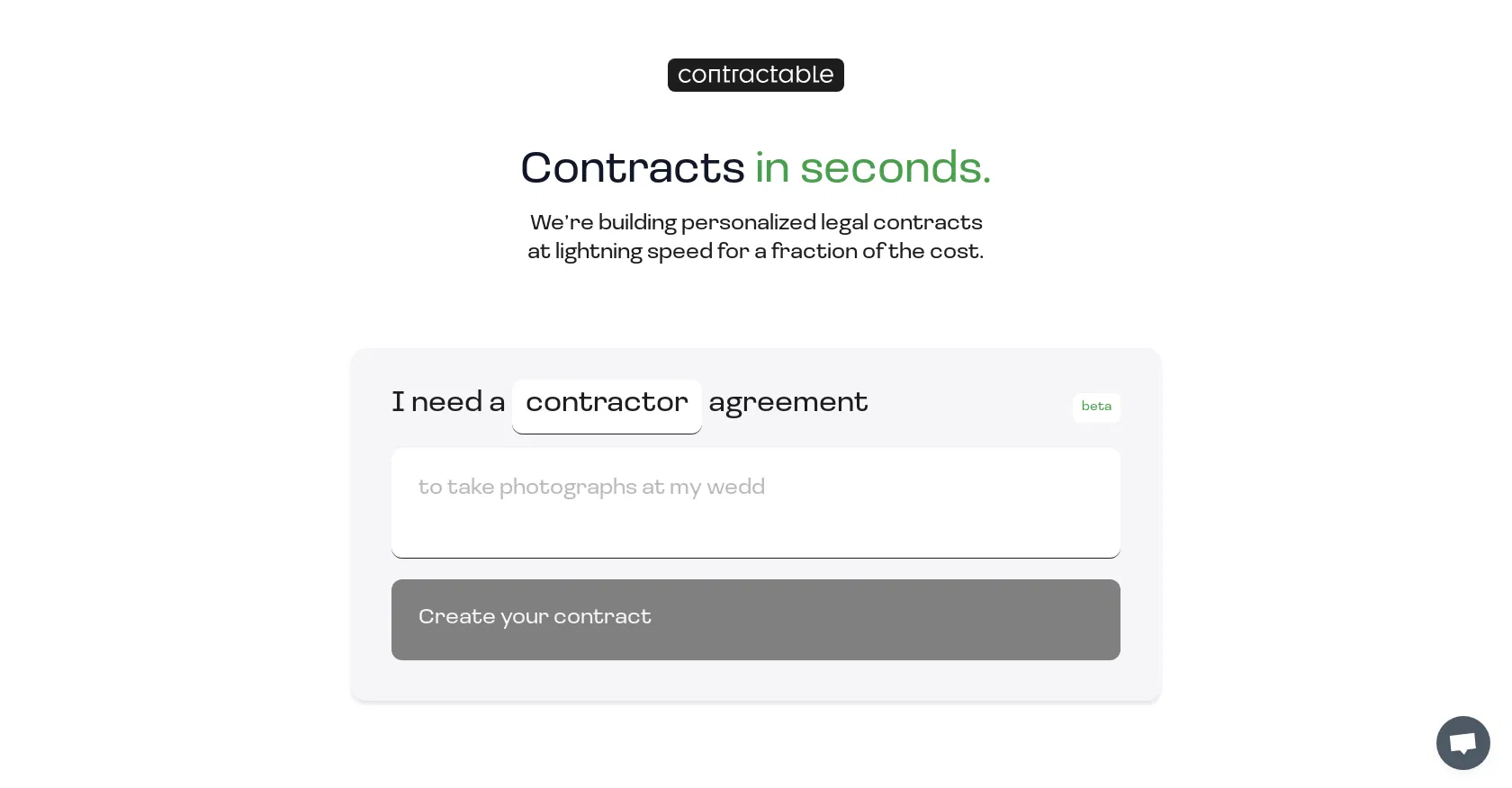 Contractable screenshot