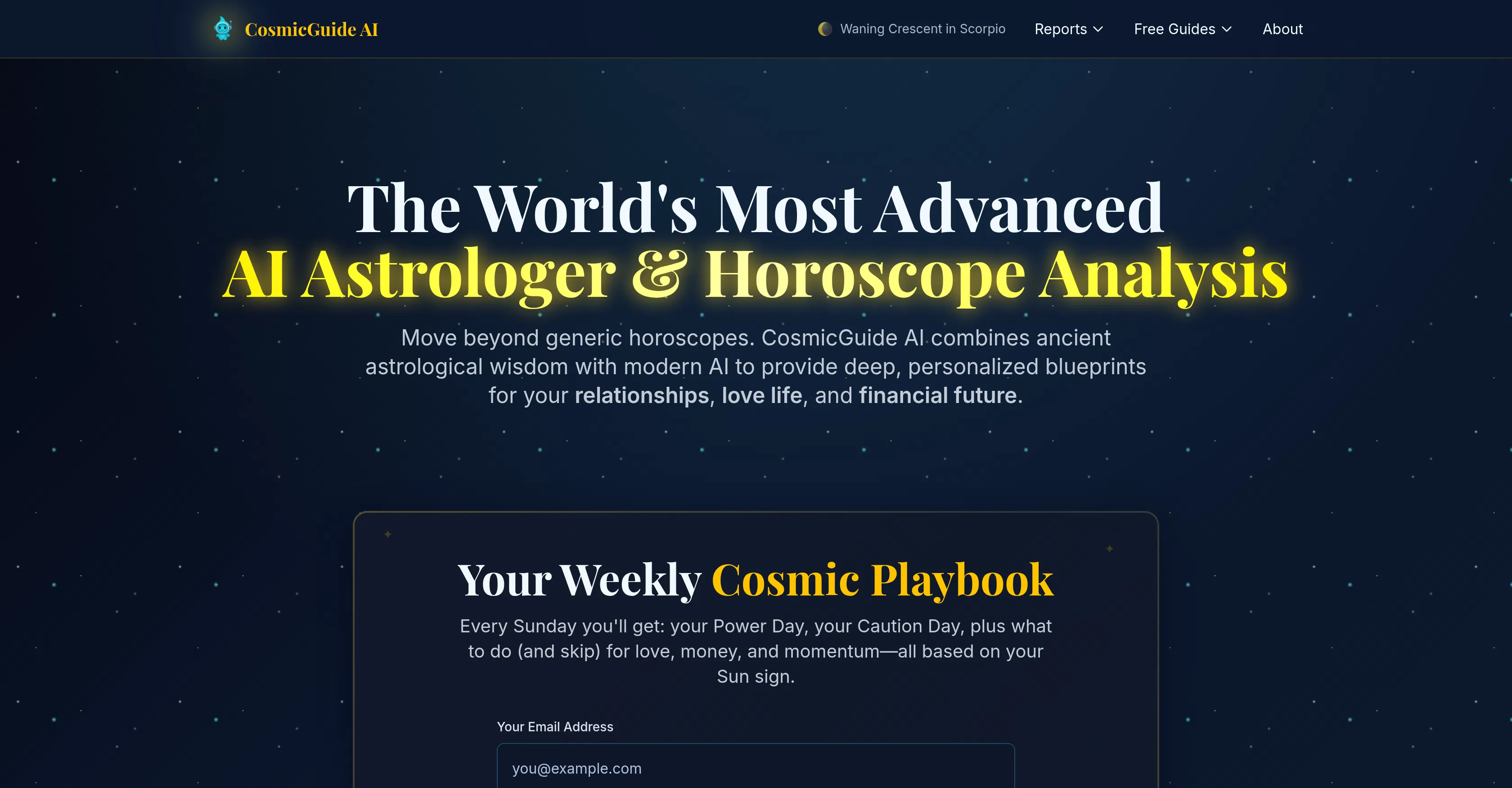 CosmicGuide AI screenshot