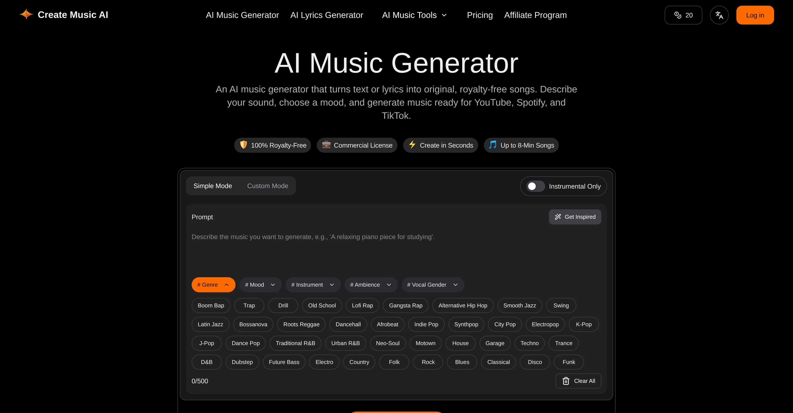 Create Music AI screenshot