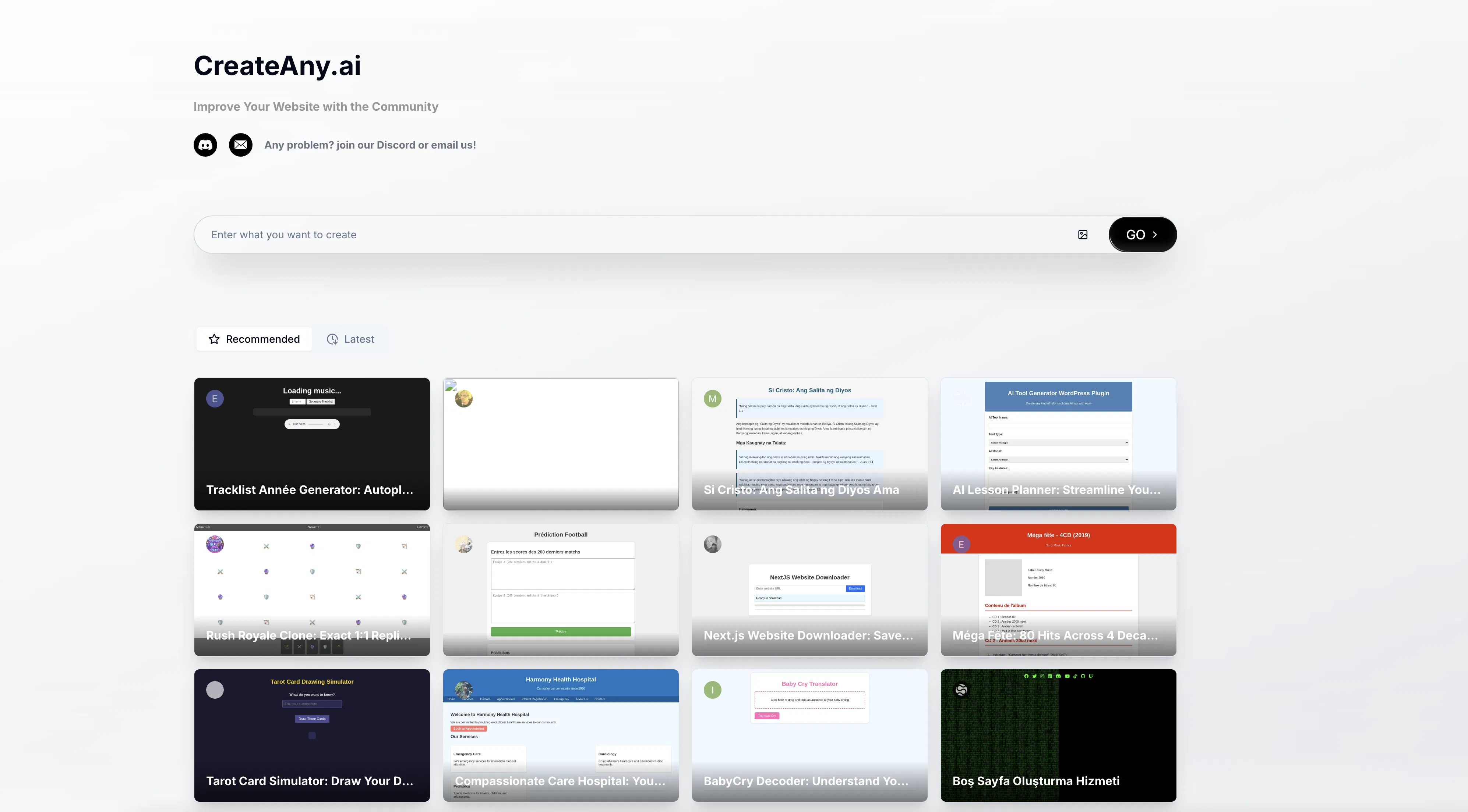 CreateAny screenshot