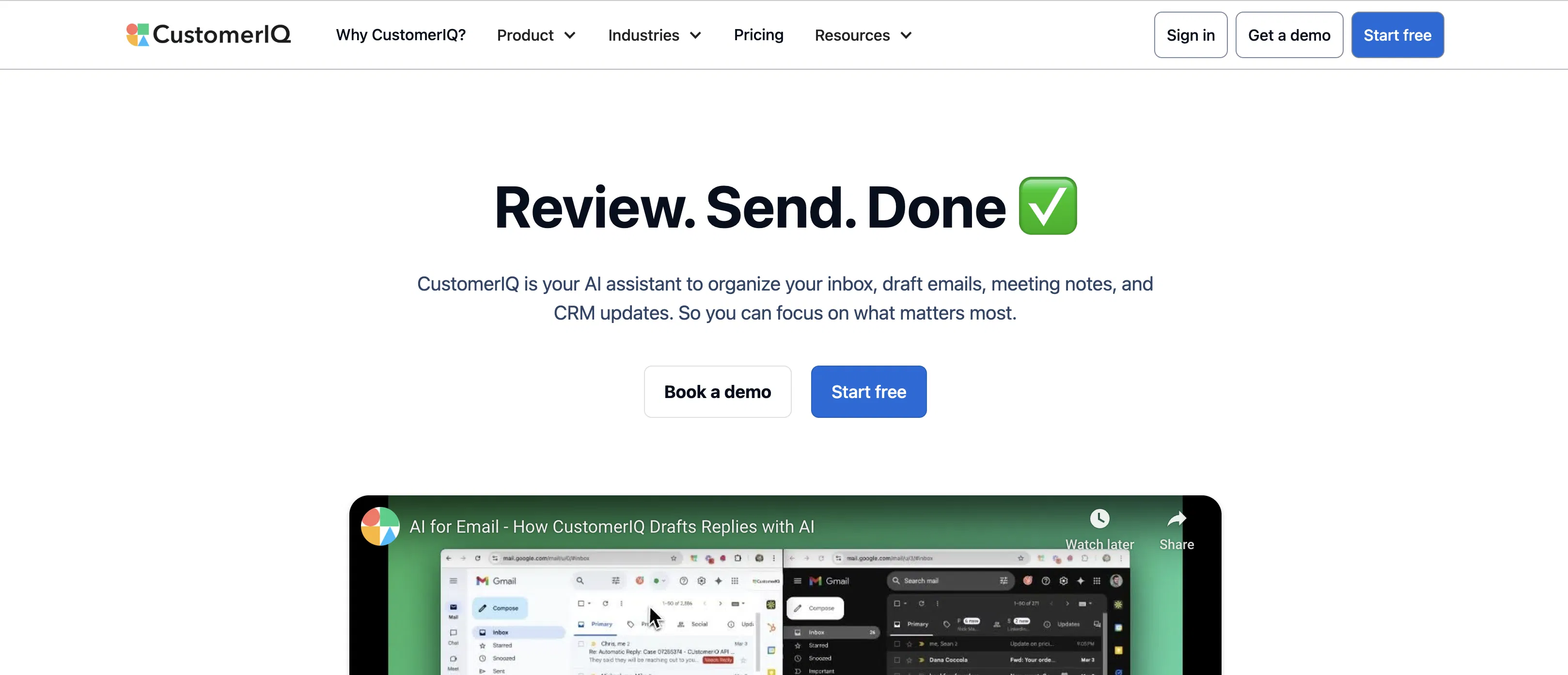 CustomerIQ2. screenshot